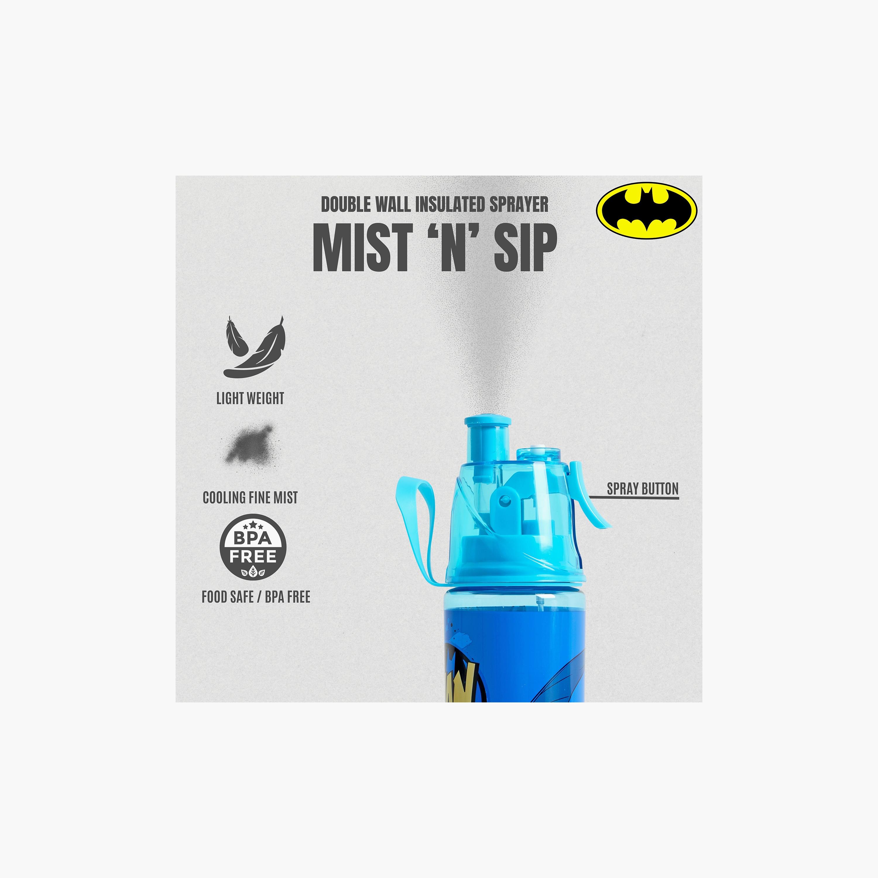 Warner Bros Batman 3-Piece Lunch Bag Set for Boys 8-13 Yrs with Bottle & Lunch Box-school-lunchessentials-sets-image-2