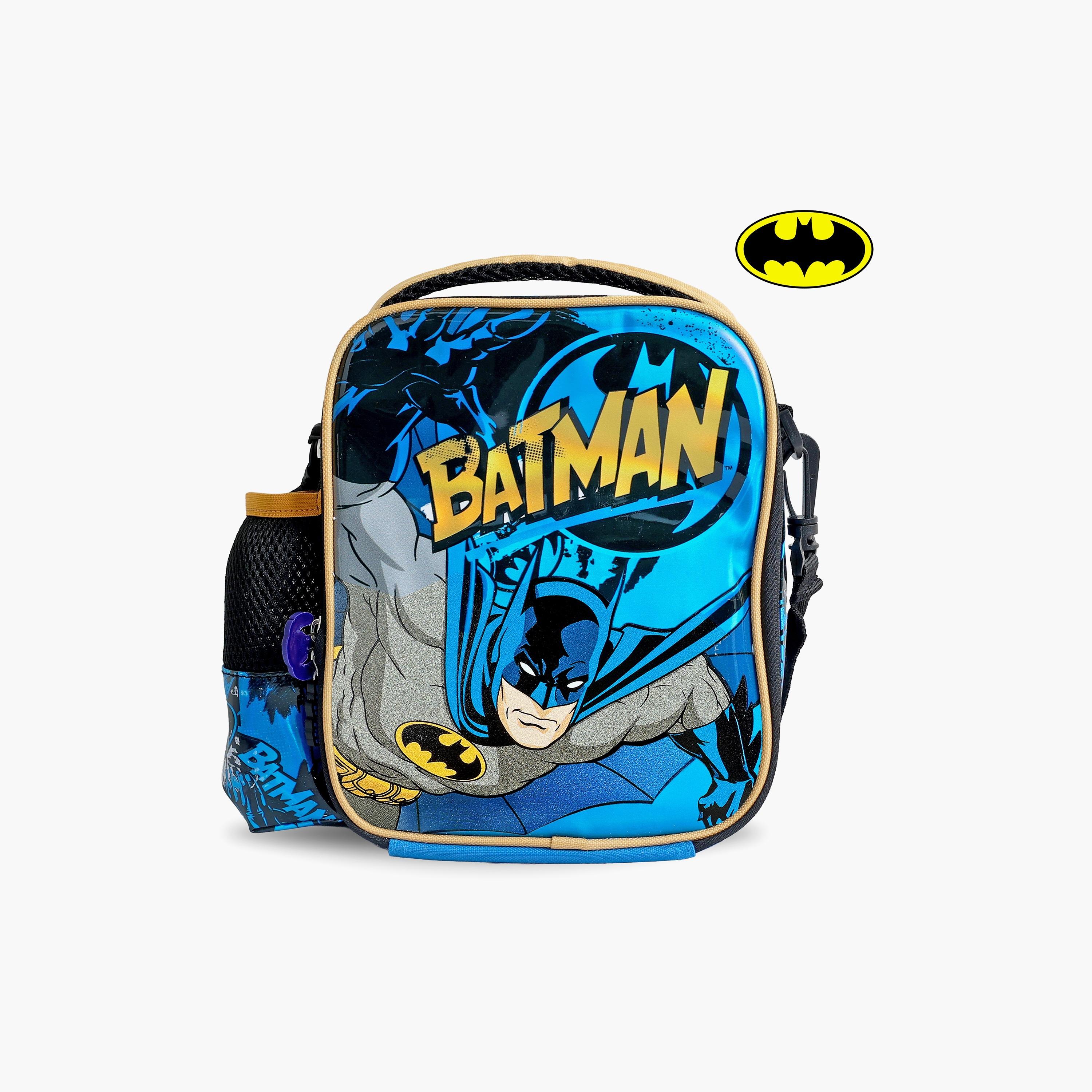 Warner Bros Batman 3-Piece Lunch Bag Set for Boys 8-13 Yrs with Bottle & Lunch Box-school-lunchessentials-sets-image-5