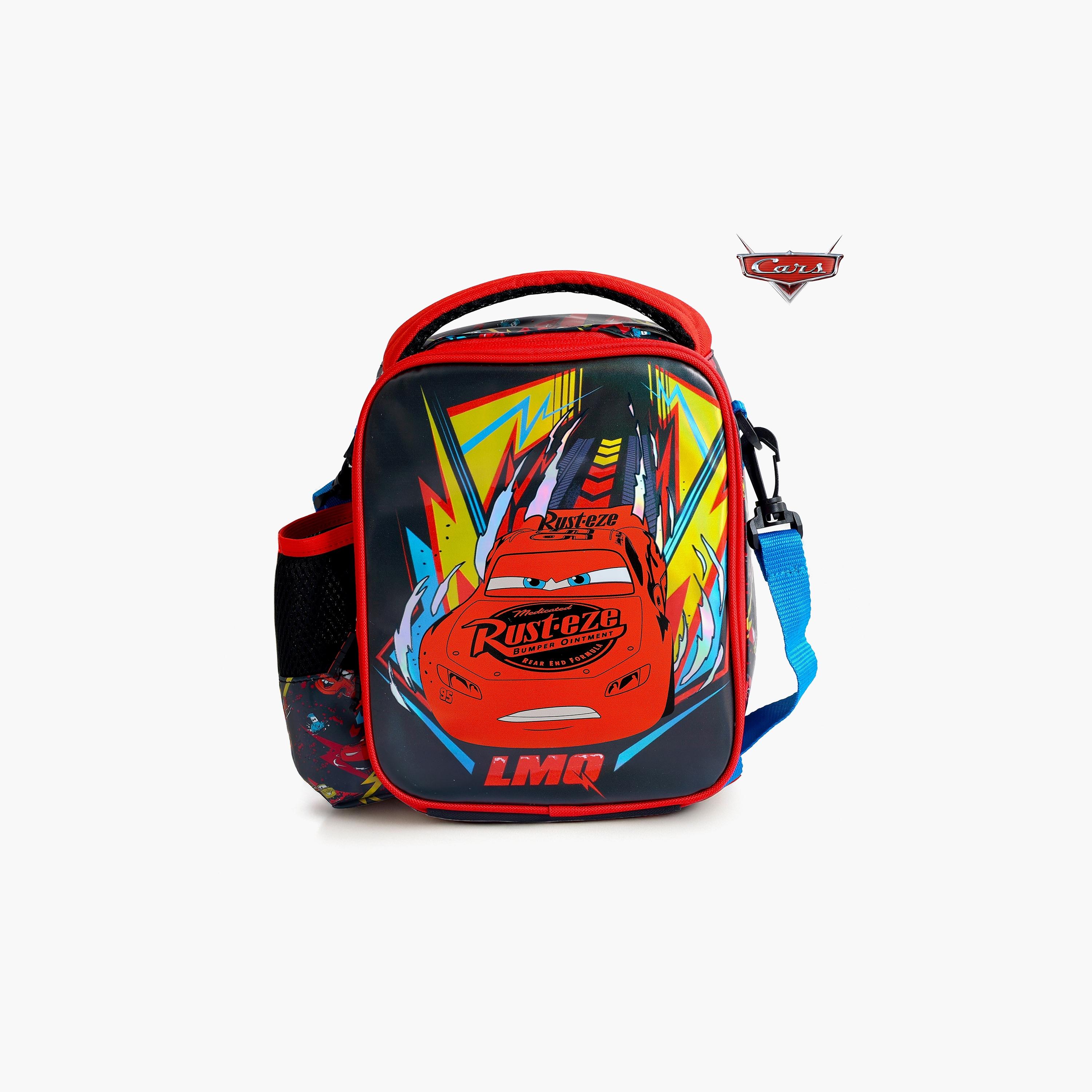 طقم حقيبة غداء 3 قطع ديزني كارز للأولاد من 8 إلى 13 سنة مع زجاجة وصندوق غداء-school-lunchessentials-sets-image-5