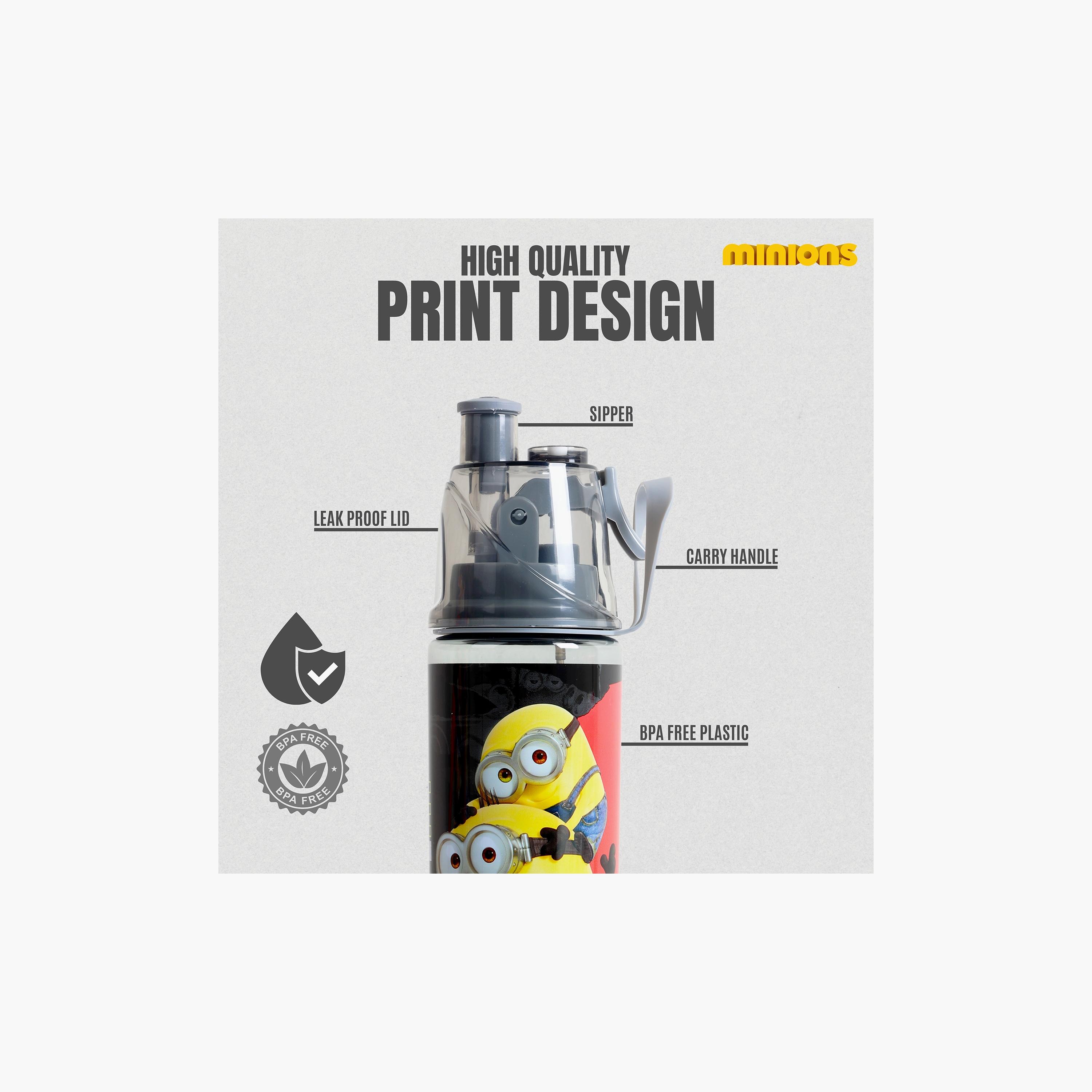 Universal Minions 3-Piece Lunch Bag Set for 8-13 Yrs with Bottle & Lunch Box-school-lunchessentials-sets-image-10