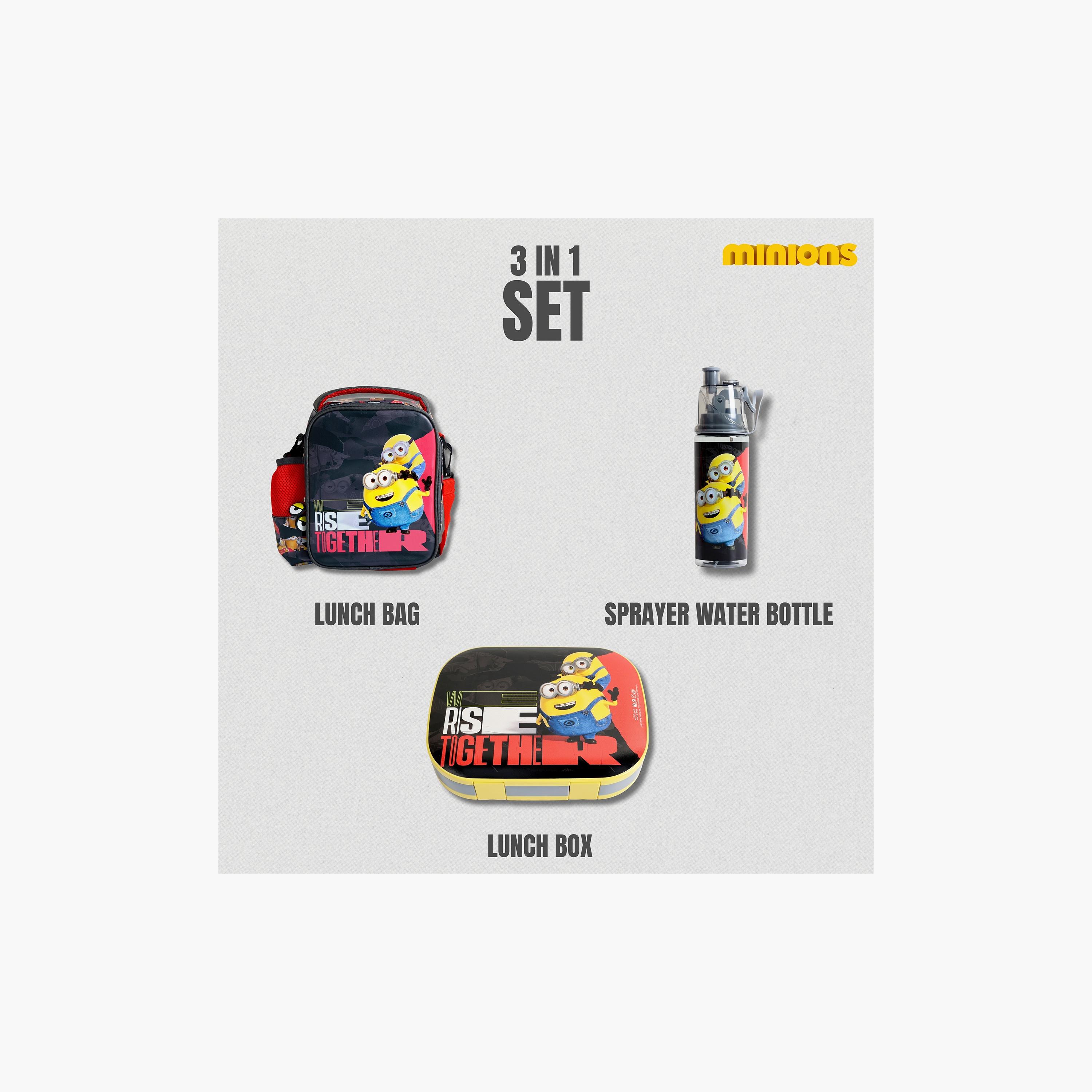 Universal Minions 3-Piece Lunch Bag Set for 8-13 Yrs with Bottle & Lunch Box-school-lunchessentials-sets-image-7