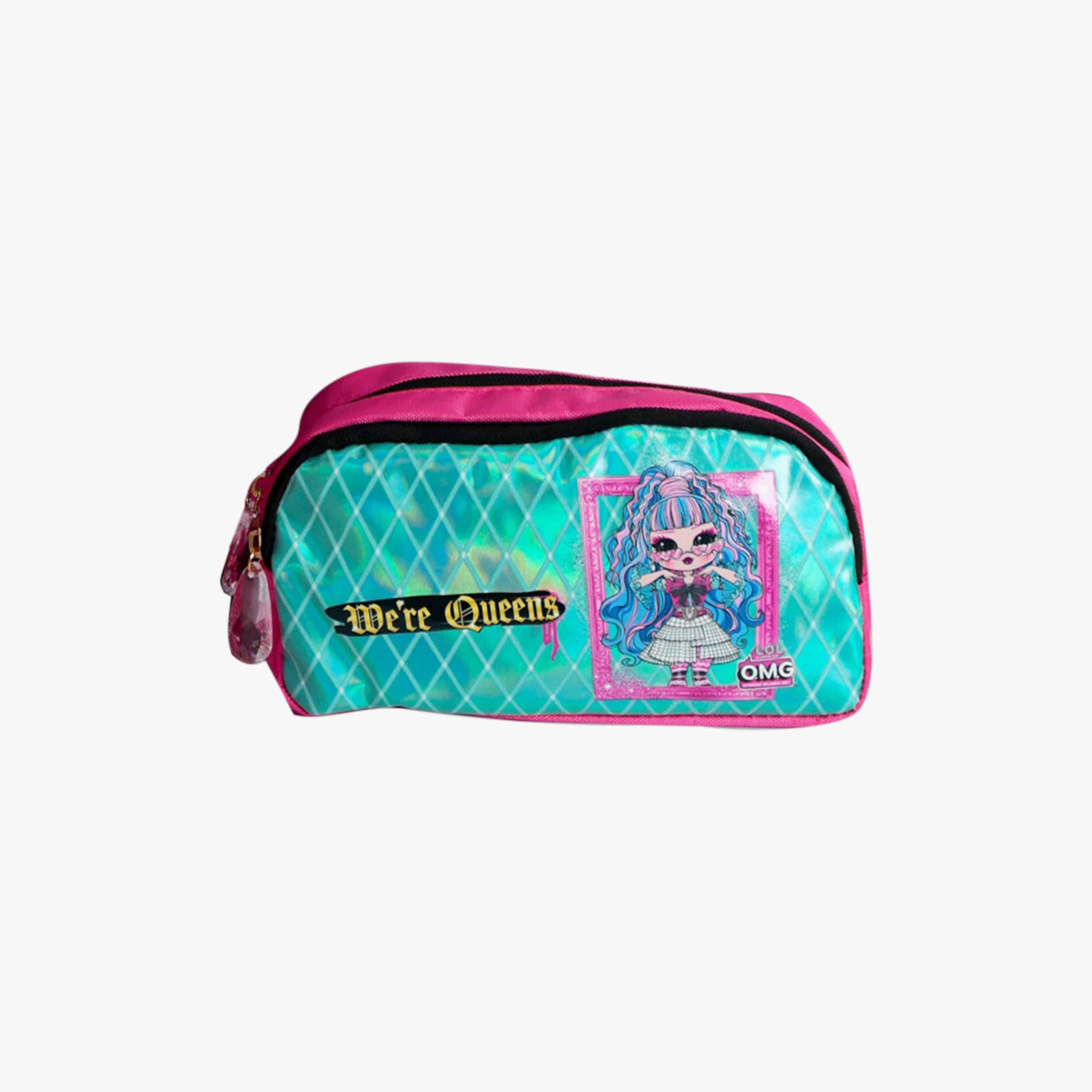MGA Entertainment Printed 3-Piece School Trolley Backpack Set for Girls 8-12 Yrs - 20 Inch-school-bagsandbackpacks-trolleybags-image-2
