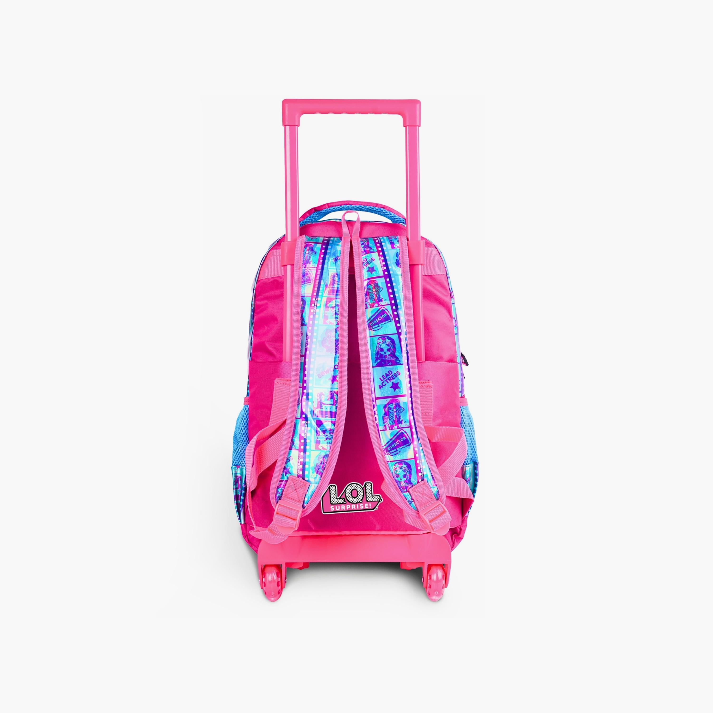 MGA Entertainment Lights Camera Fashion Trolley Backpack for Girls 3-5 Yrs with Telescopic Handle - 14 Inch-school-bagsandbackpacks-trolleybags-image-3