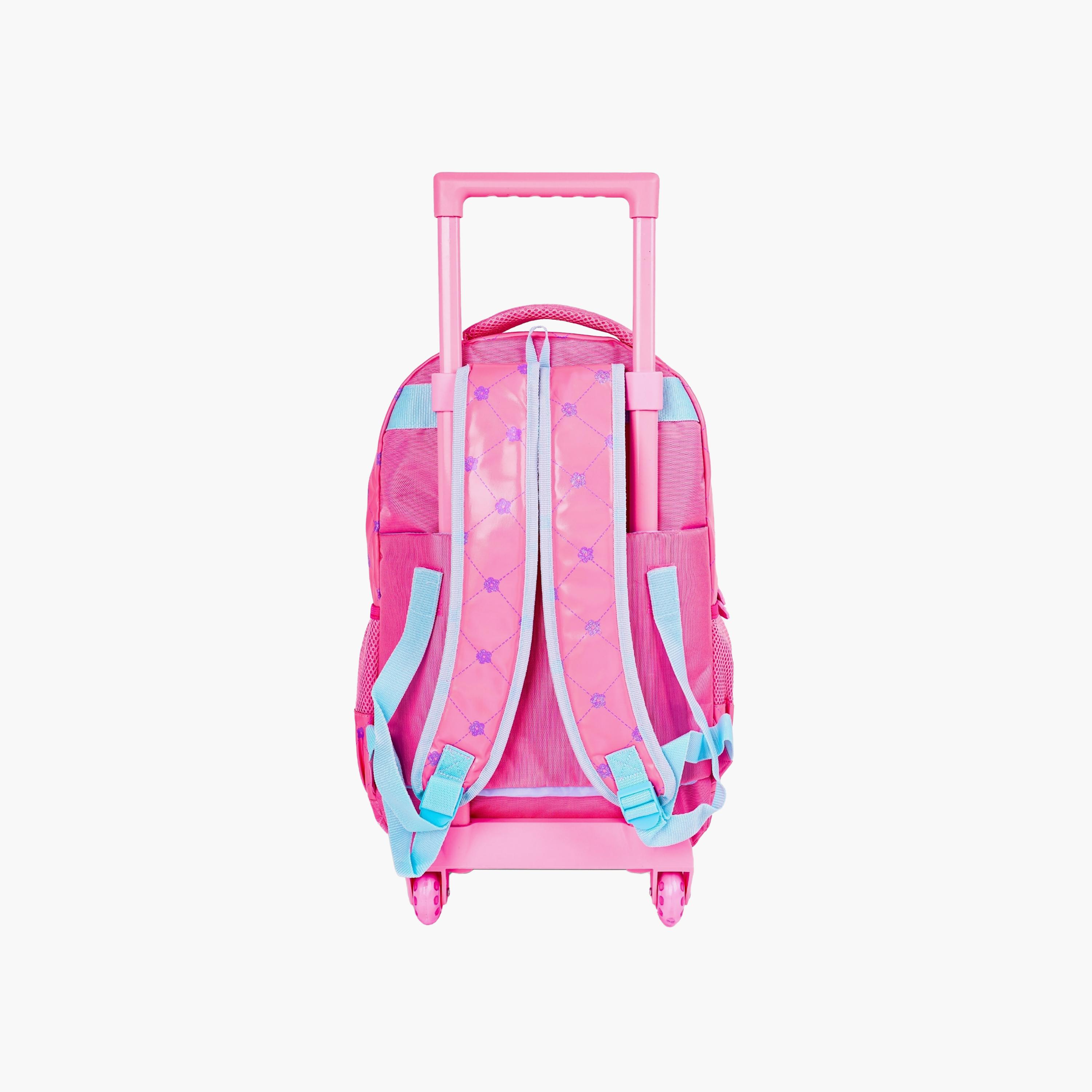 Disney Princess Trolley Backpack for Girls 8-12 Yrs with Telescopic Handle - 18 Inch-school-bagsandbackpacks-trolleybags-image-3
