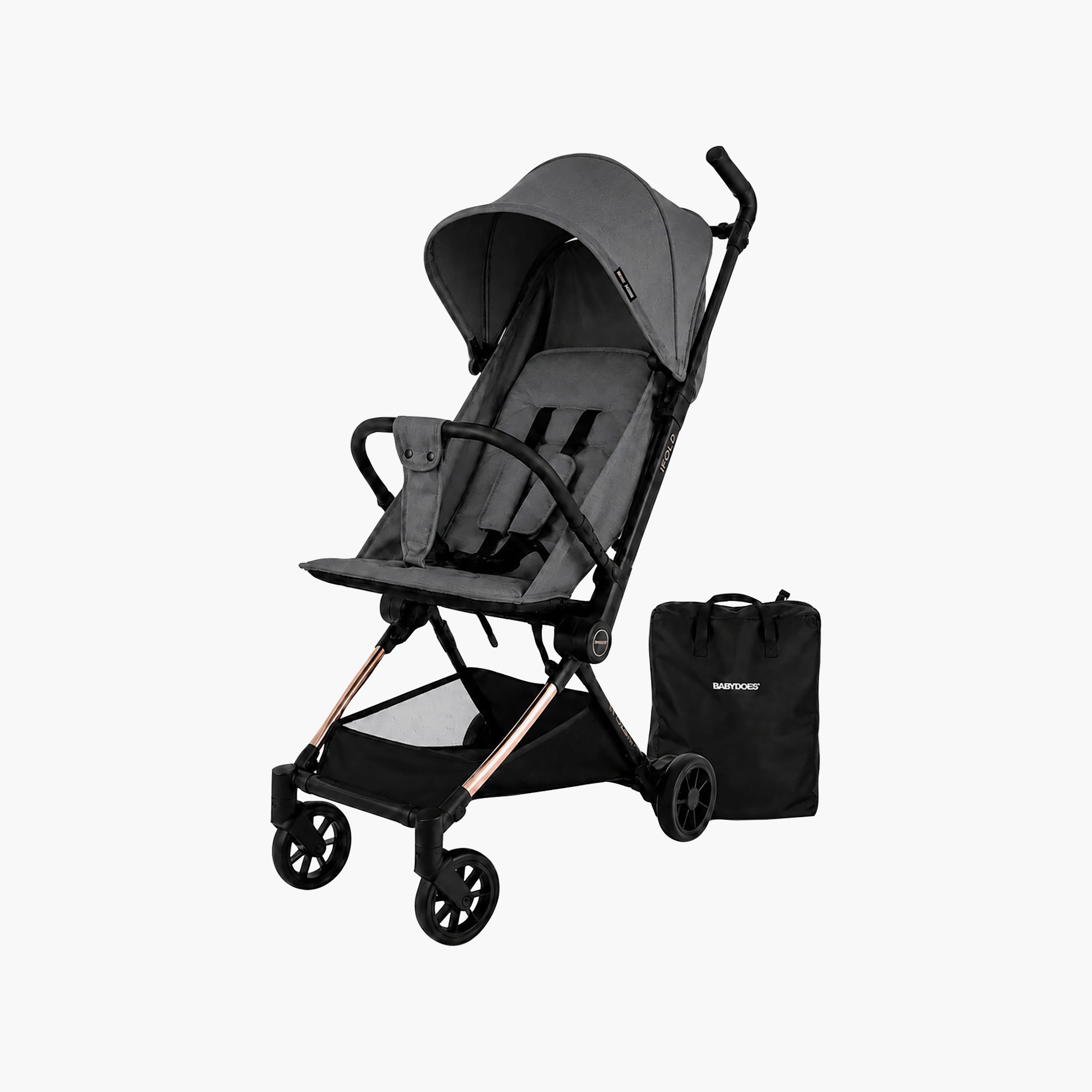 Babydoes I-Fold Ultra-Lightweight Cabin Size Foldable Stroller with Canopy & Adjustable Backrest-baby-gear-strollersandprams-strollers-image-1