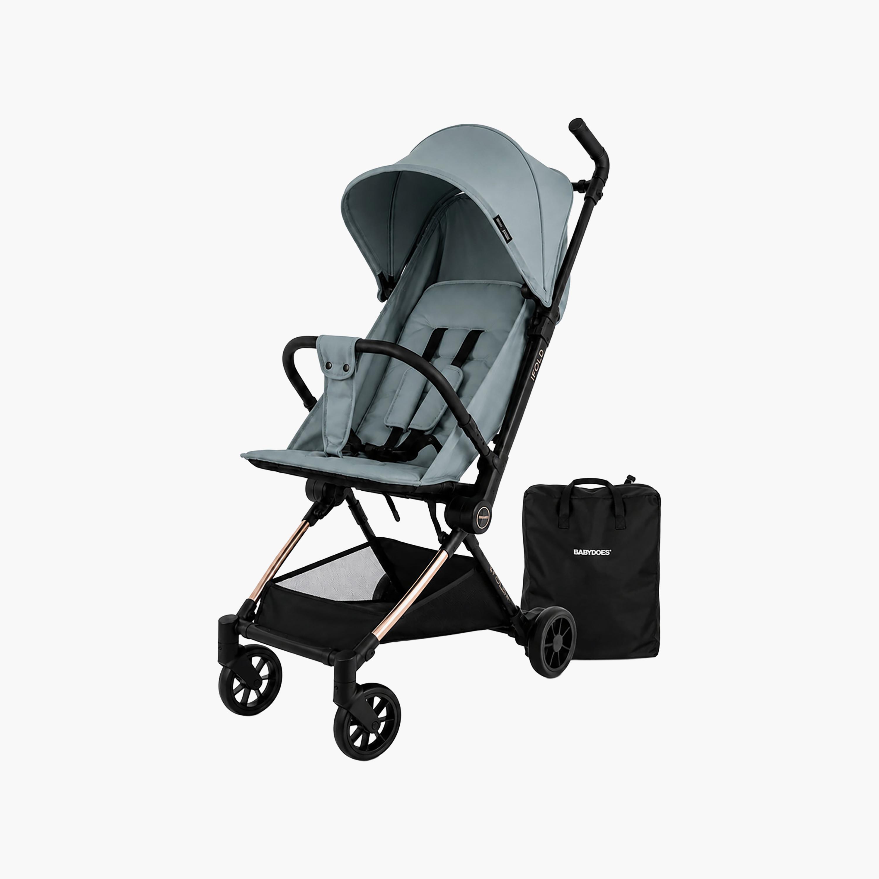 Babydoes I-Fold Ultra-Lightweight Cabin Size Foldable Stroller with Canopy & Adjustable Backrest-baby-gear-strollersandprams-strollers-image-1