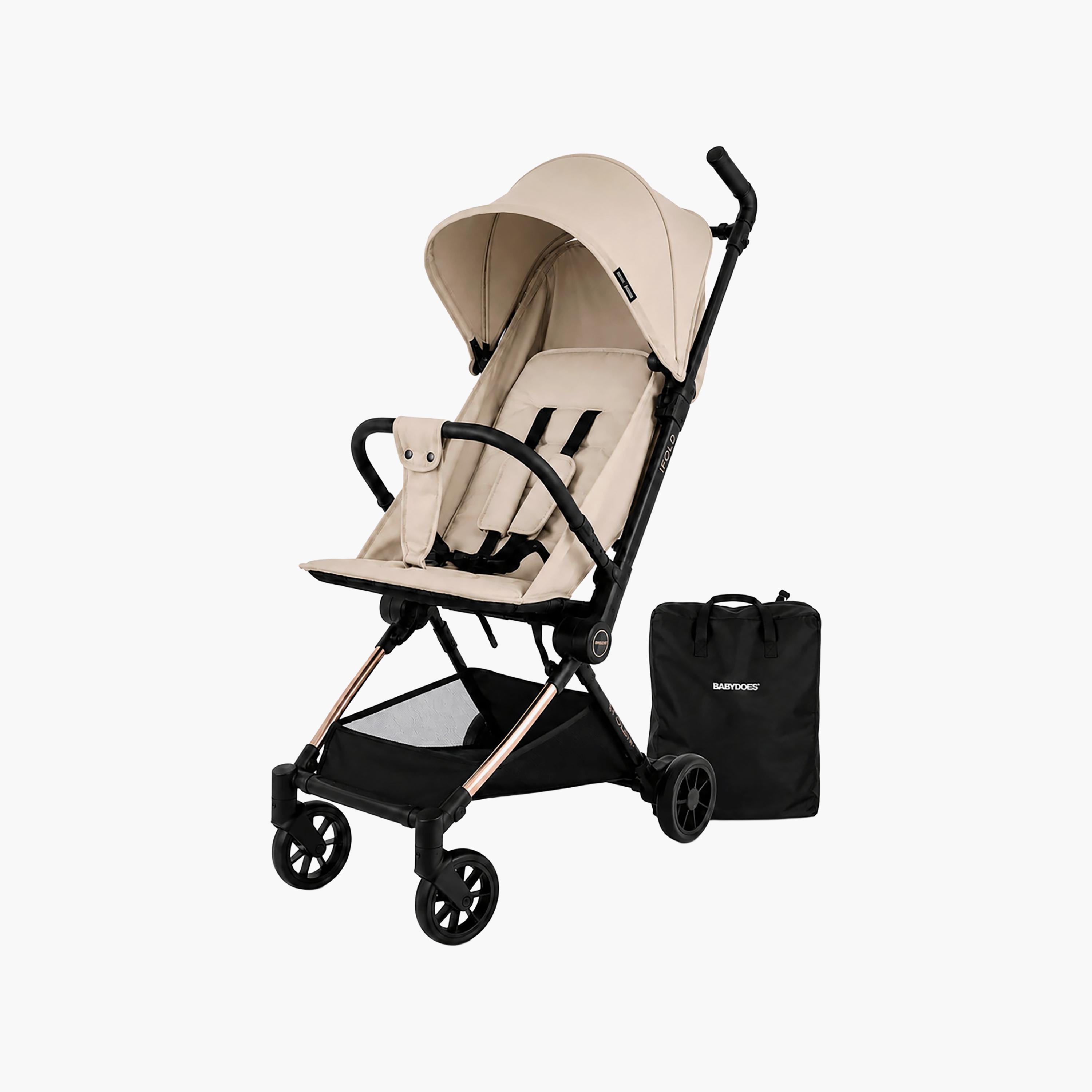Babydoes I-Fold Ultra-Lightweight Cabin Size Foldable Stroller with Canopy & Adjustable Backrest-baby-gear-strollersandprams-strollers-image-1