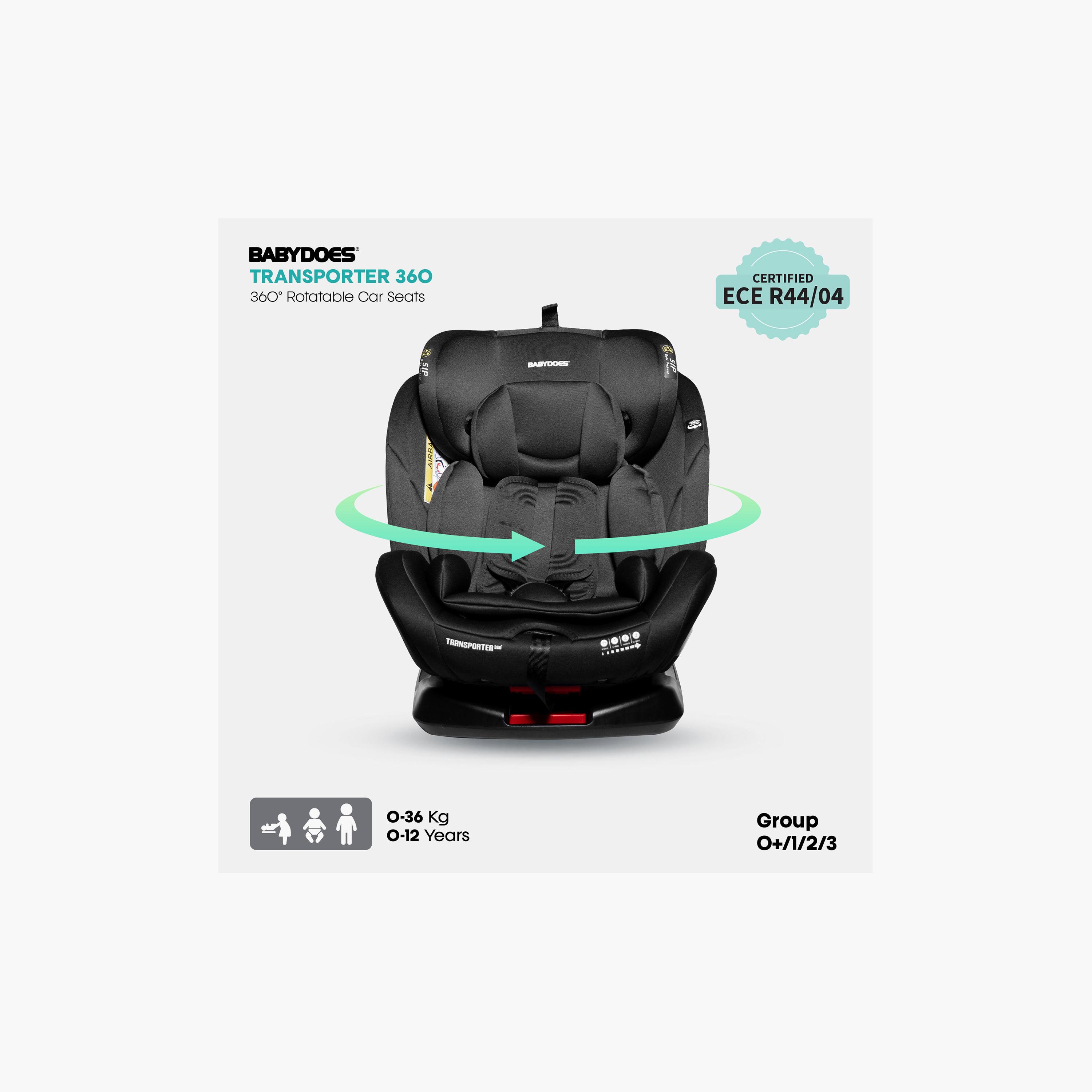 مقعد سيارة للأطفال يدور 360 درجة مع إنذار أمان ذكي بتصميم ترانسبورتر من بيبيدوز-baby-gear-carseats-image-2