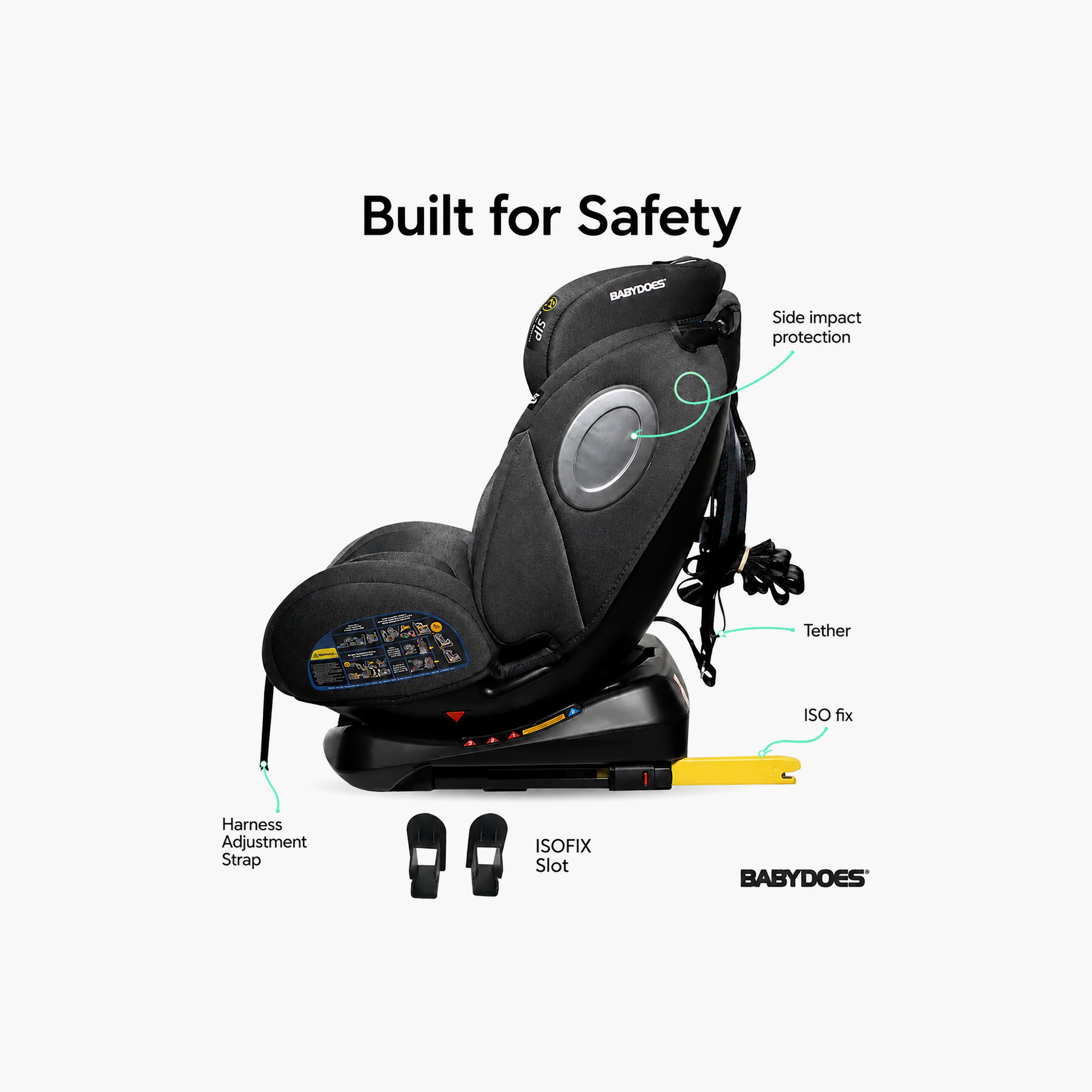 مقعد سيارة للأطفال يدور 360 درجة مع إنذار أمان ذكي بتصميم ترانسبورتر من بيبيدوز-baby-gear-carseats-image-6