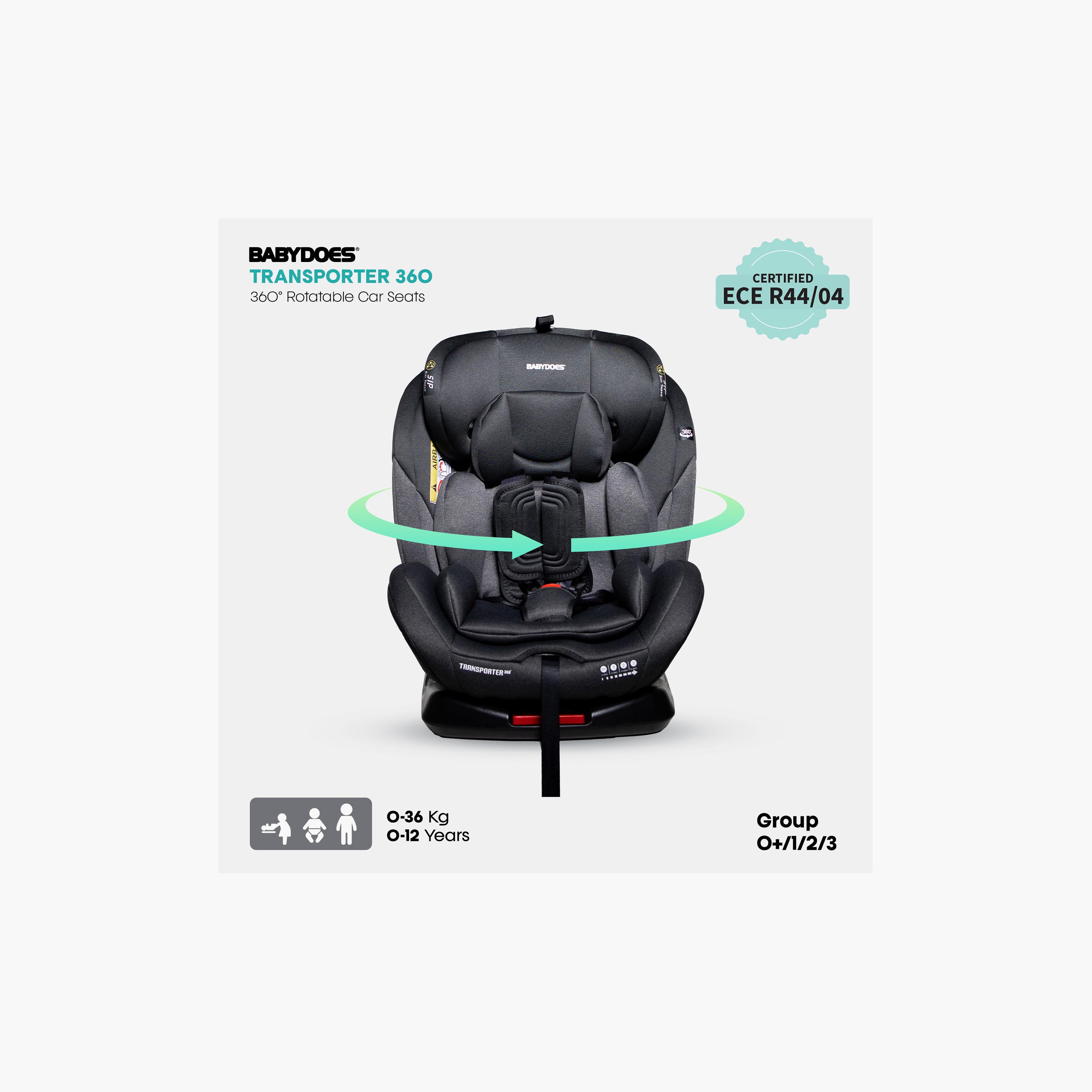 مقعد سيارة للأطفال يدور 360 درجة مع إنذار أمان ذكي بتصميم ترانسبورتر من بيبيدوز-baby-gear-carseats-image-2