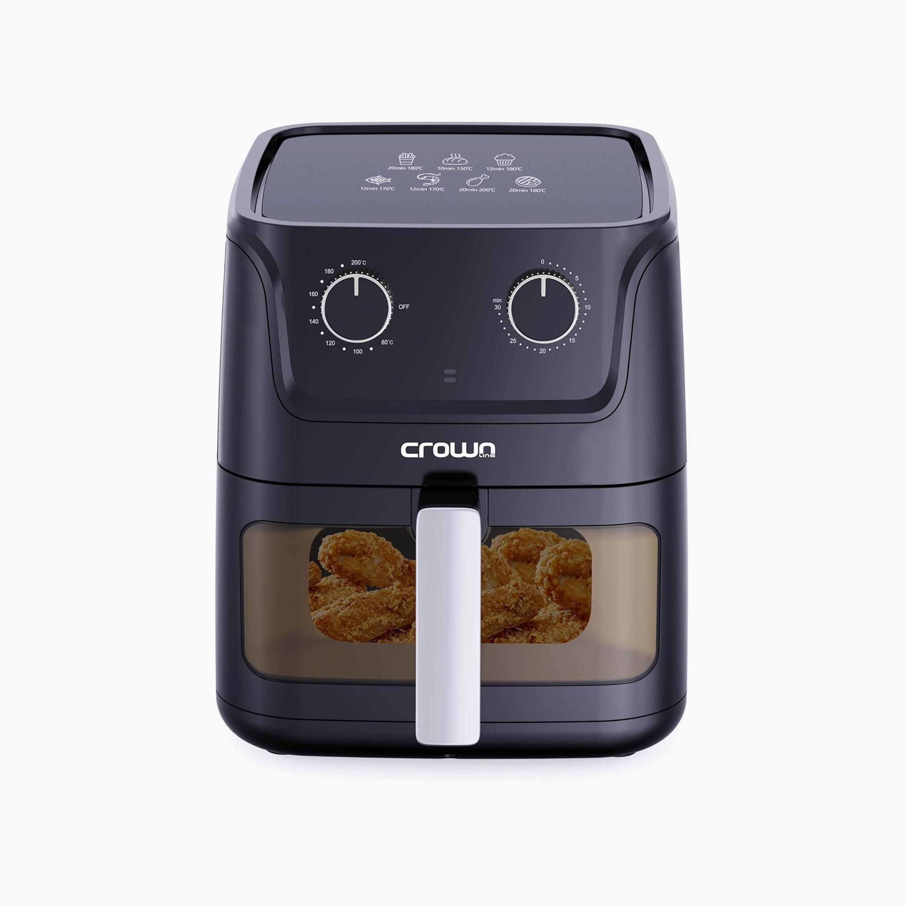 قلاية بدون زيت (أير فراير) مع نافذة طهي مرئية AF-396 من كراون لاين | AF-396-household-appliances-kitchenappliances-airfryers-image-1