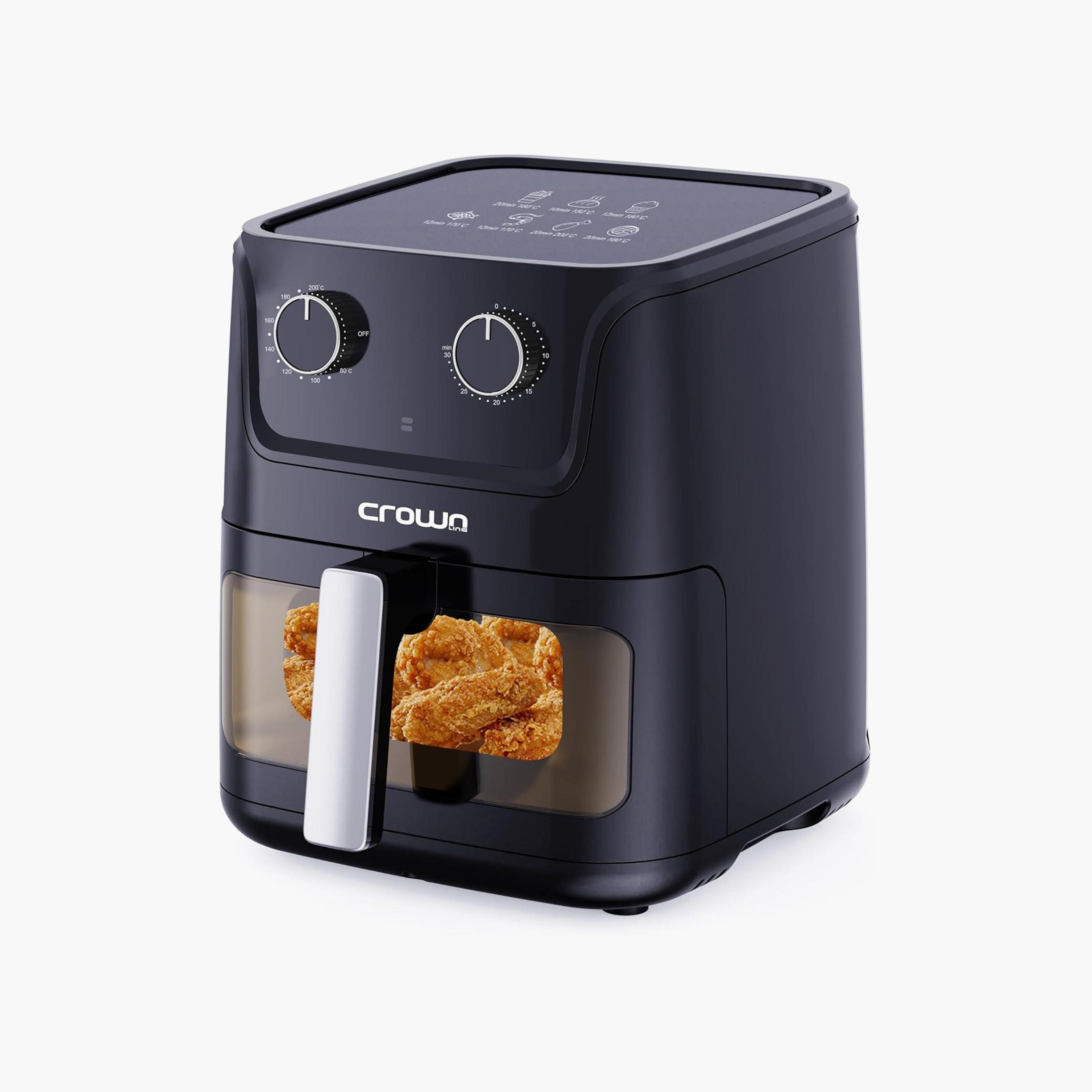 قلاية بدون زيت (أير فراير) مع نافذة طهي مرئية AF-396 من كراون لاين | AF-396-household-appliances-kitchenappliances-airfryers-image-2