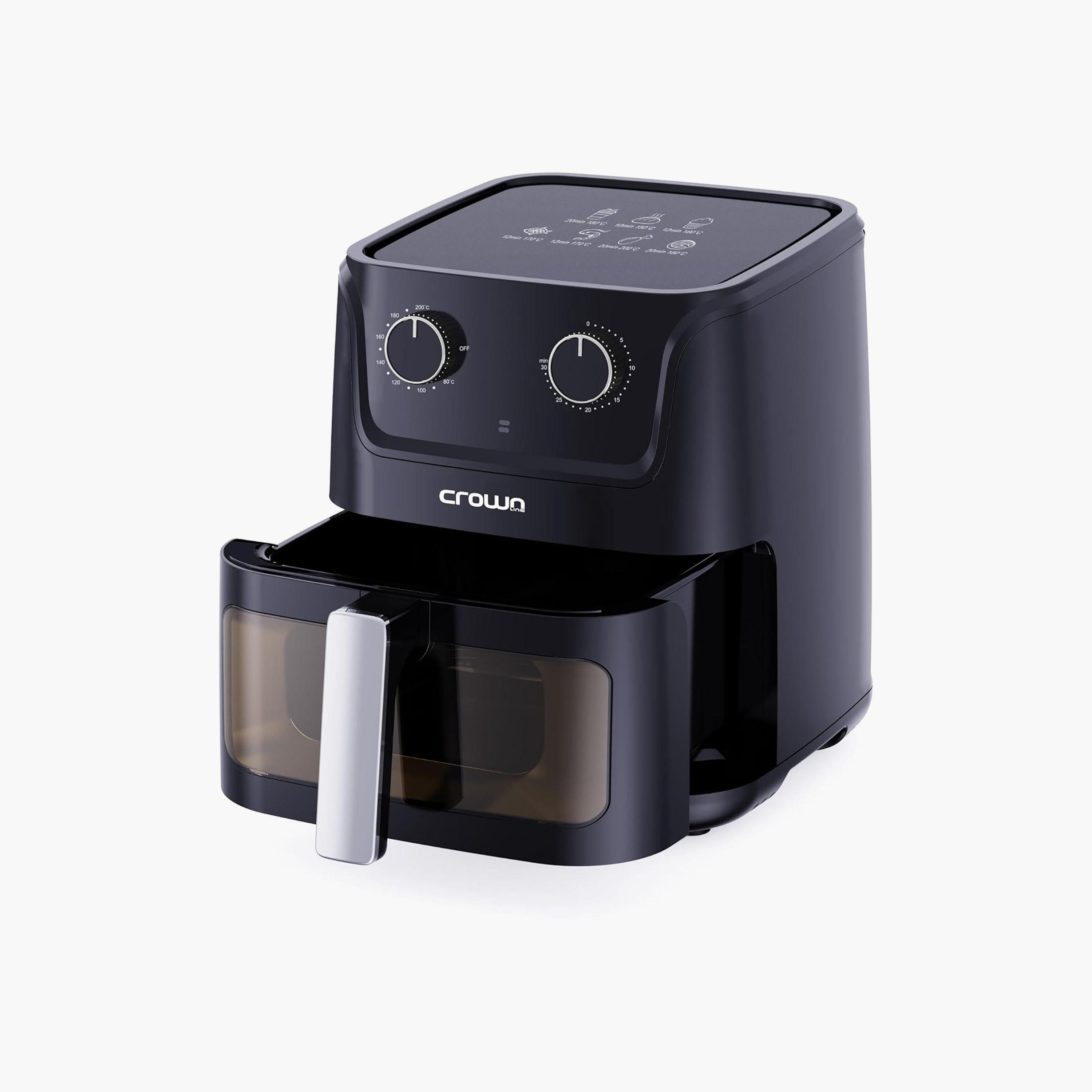 قلاية بدون زيت (أير فراير) مع نافذة طهي مرئية AF-396 من كراون لاين | AF-396-household-appliances-kitchenappliances-airfryers-image-3