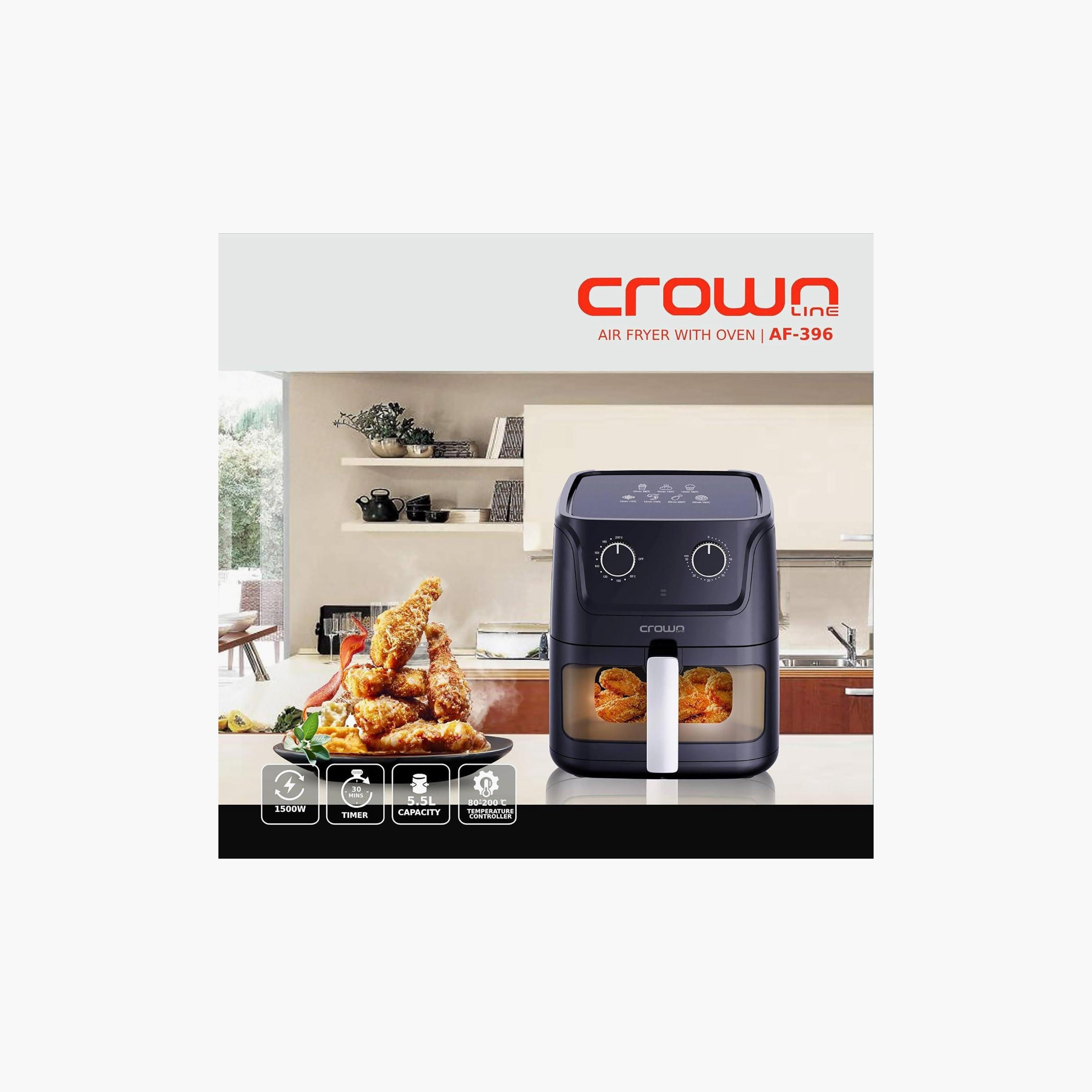 قلاية بدون زيت (أير فراير) مع نافذة طهي مرئية AF-396 من كراون لاين | AF-396-household-appliances-kitchenappliances-airfryers-image-6