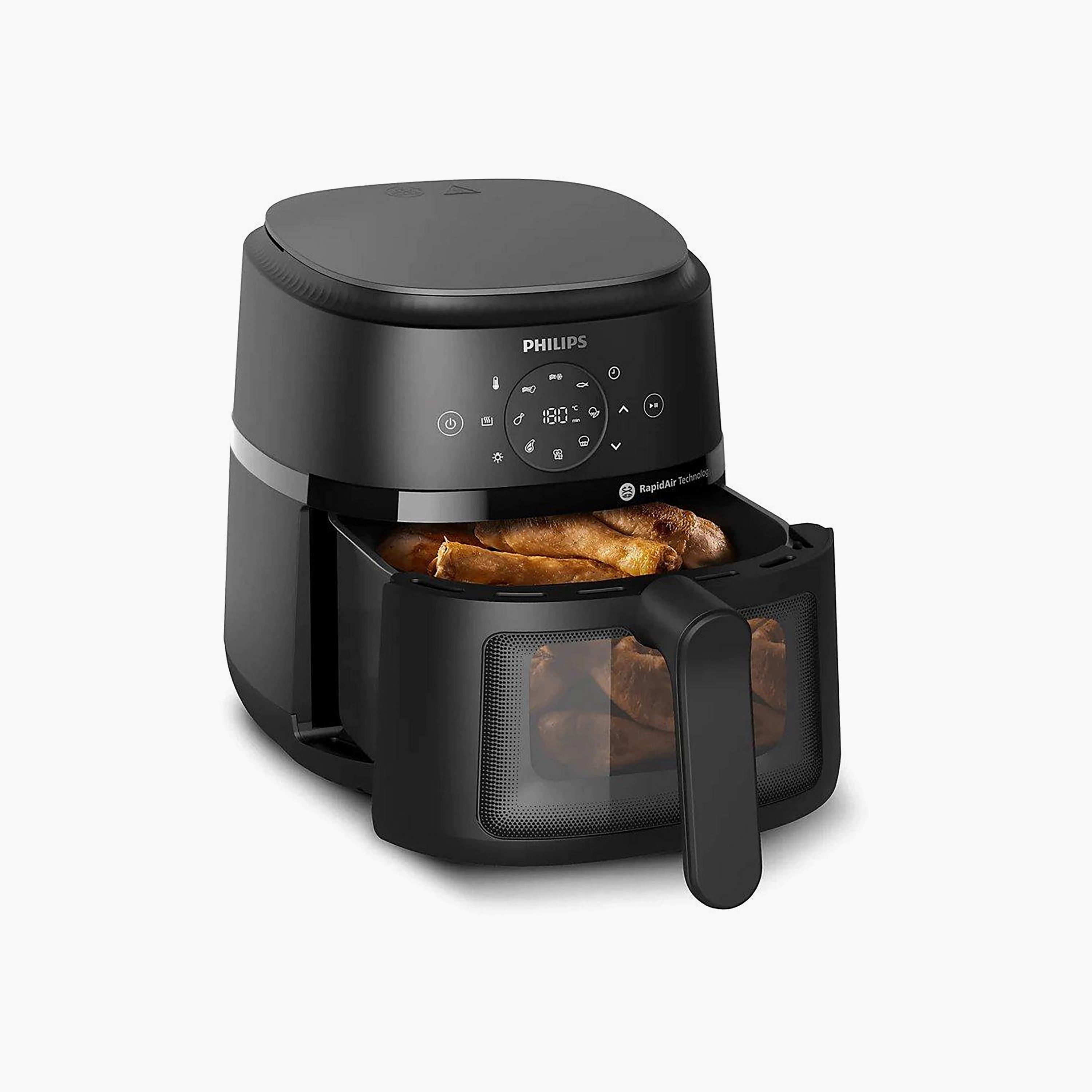 Philips 1500W 4.2L Air Fryer Black NA220/09 | NA220/09-household-appliances-kitchenappliances-airfryers-image-3