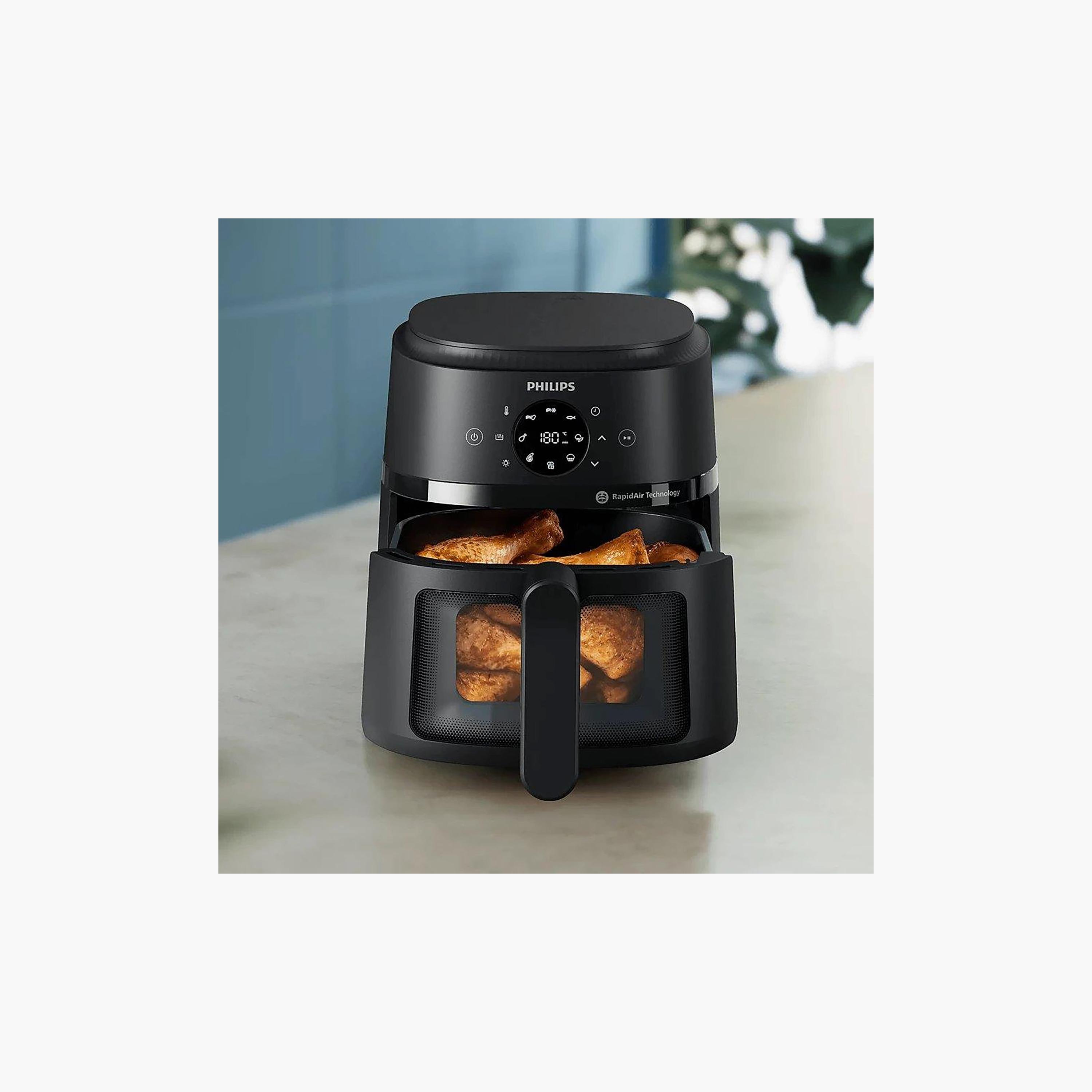 Philips 1500W 4.2L Air Fryer Black NA220/09 | NA220/09-household-appliances-kitchenappliances-airfryers-image-4