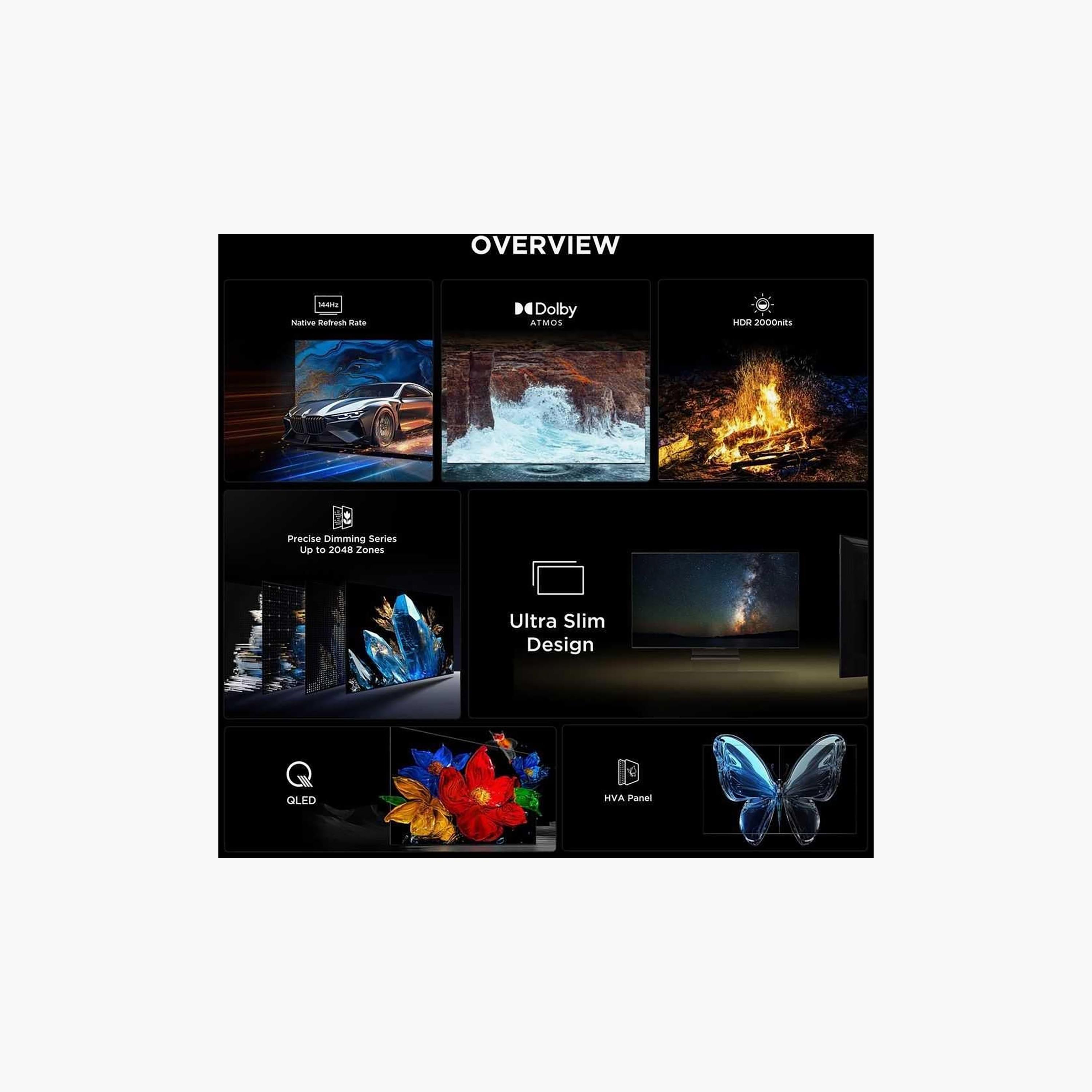 TCL 65 Inch C6K QD Mini LED 4K AiPQ Pro Processor Wi Fi Bluetooth HDMI Smart TV 65C6K (2025 - International Version)-electronics-televisionandvideo-image-4