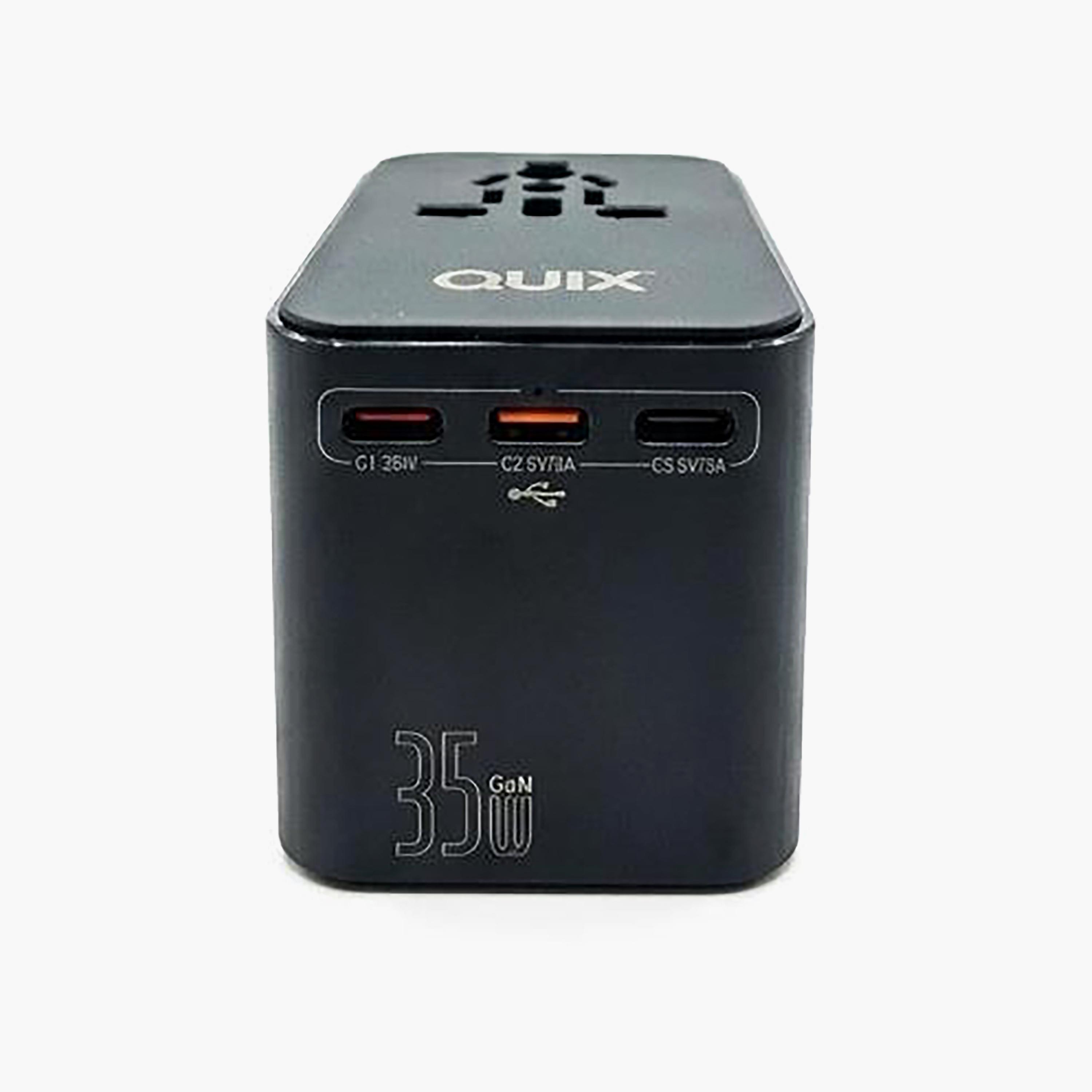 Quix GAN 35W PD Fast Travel Adapter Universal Ports | QGPTA350001-electronics-accessories-mobileaccesories-image-1