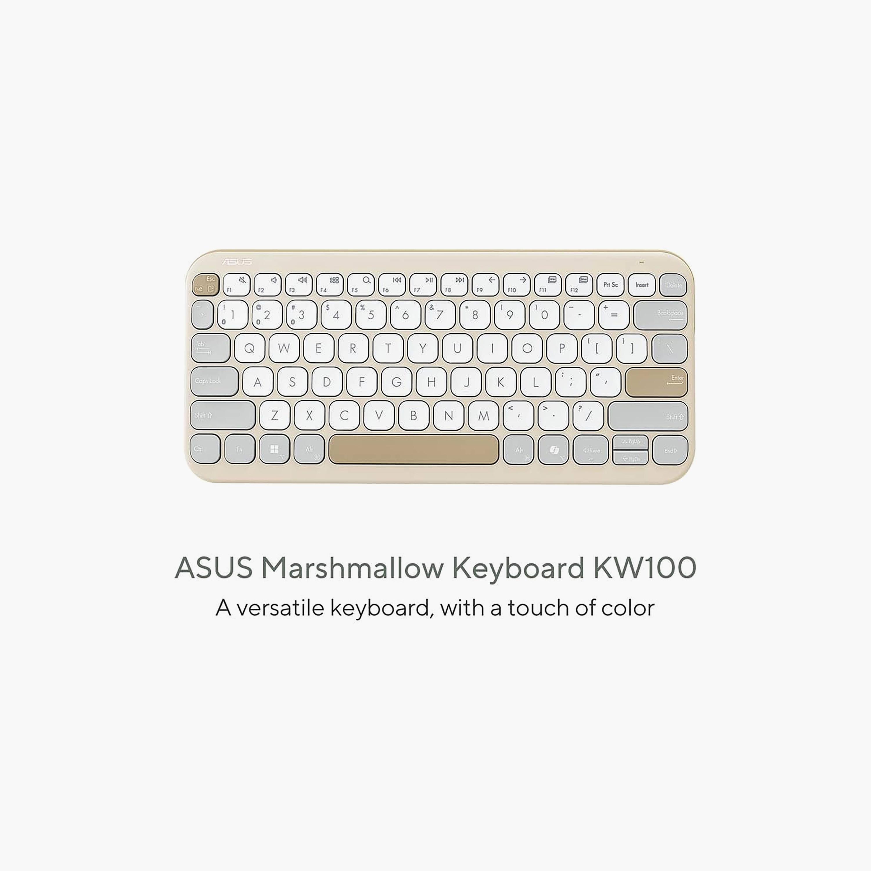 Asus Wireless Keyboard Beige | KW100 KEYBOARD/BG/AR/80-electronics-accessories-computeraccesories-image-6