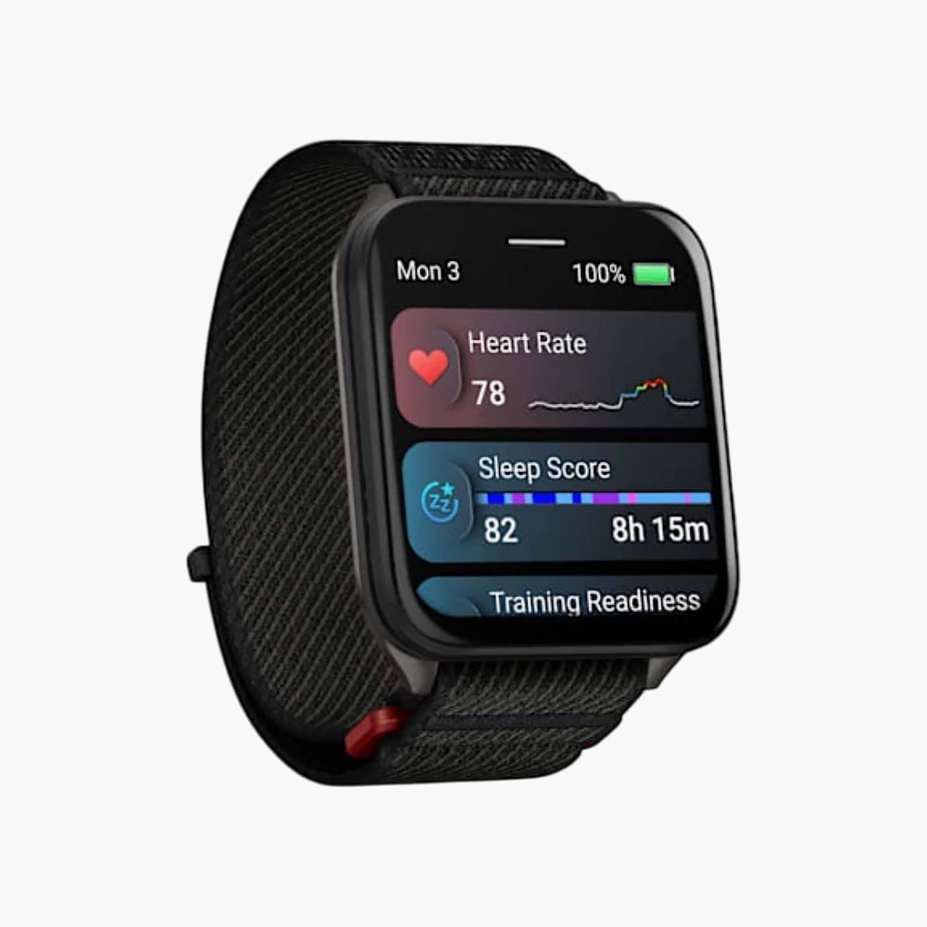 Garmin Venu X1 Smartwatch Black Slate Titanium Case Back Nylon Band | 010-02980-02-men-watchesandjewellery-watches-image-2
