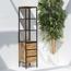 خزانة كتب من الخشب والفولاذ - آرت آند كرافت-furniture-livingroom-storageanddisplaycabinets-image-1