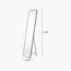Alsaada Home Floor Mirror - 160x40 cm-household-walldecorandmirrors-mirrors-wallmirrors-image-3