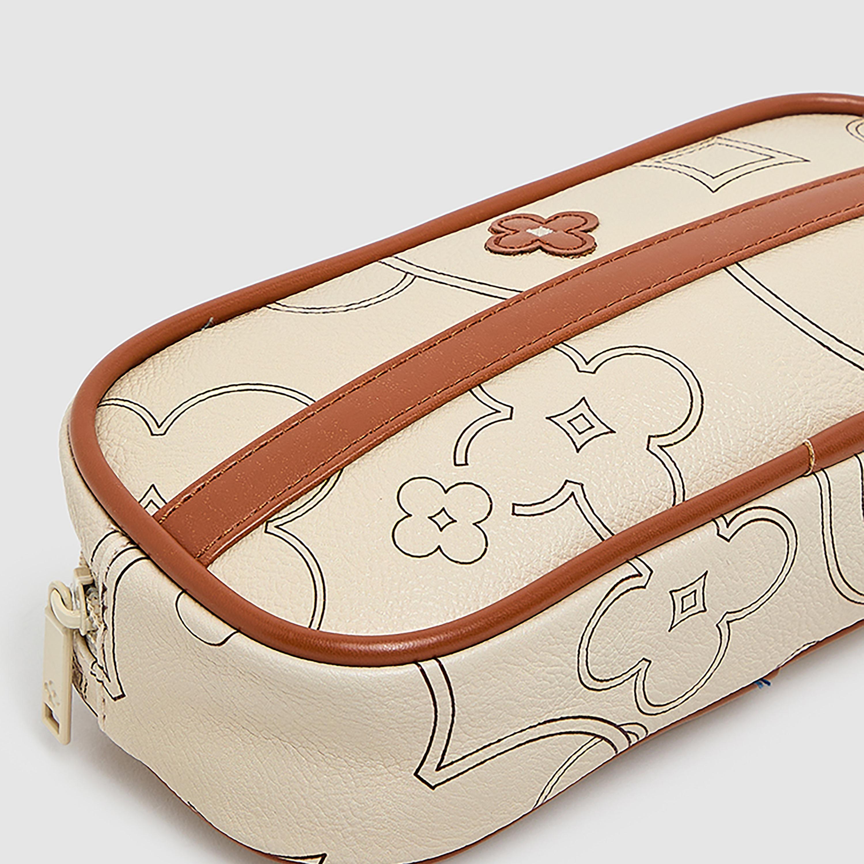 KOTON Monogram Pencil Pouch with Zip Closure | 21 x 6.5 x 6.5 CM-school-stationery-pencilcases-image-4