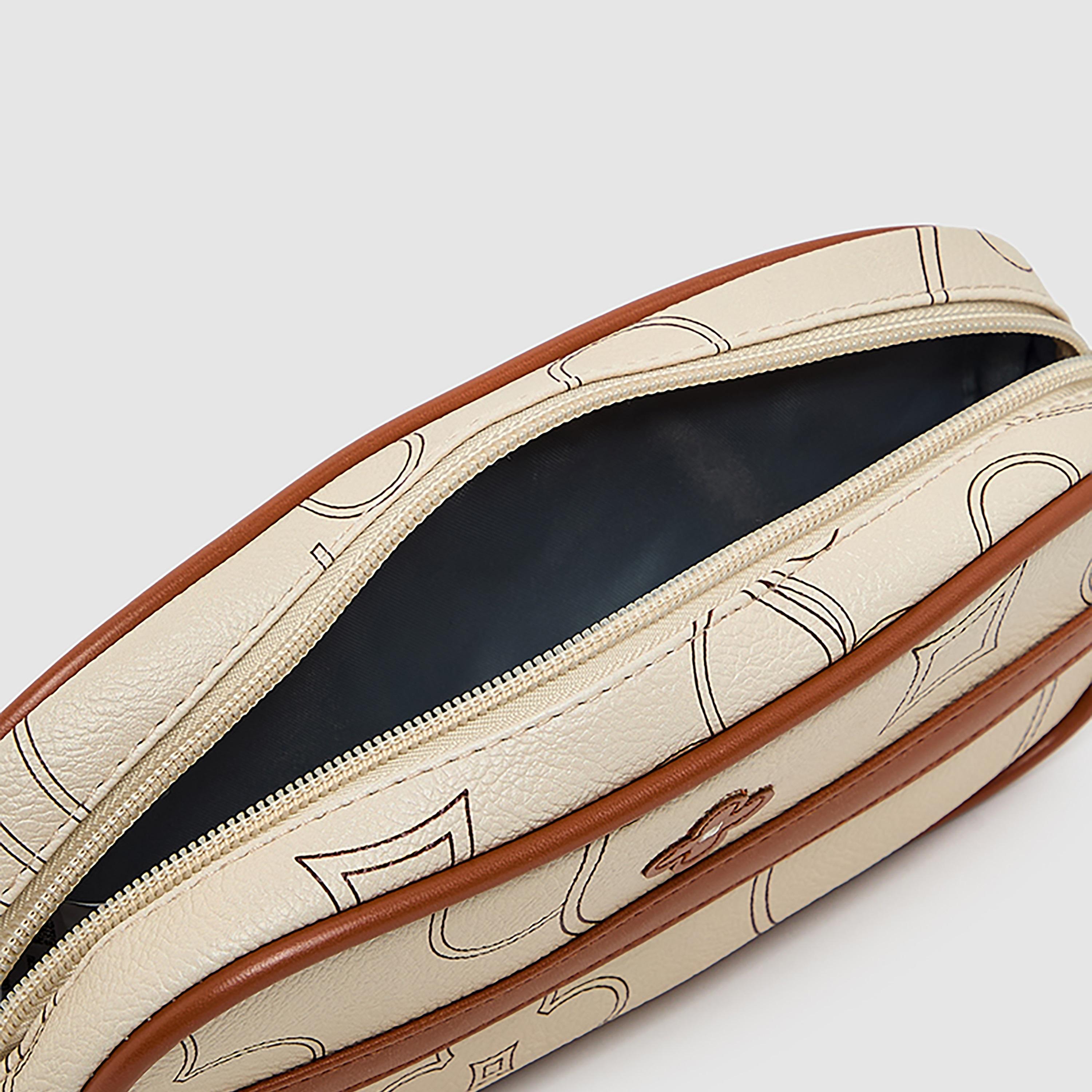 KOTON Monogram Pencil Pouch with Zip Closure | 21 x 6.5 x 6.5 CM-school-stationery-pencilcases-image-5