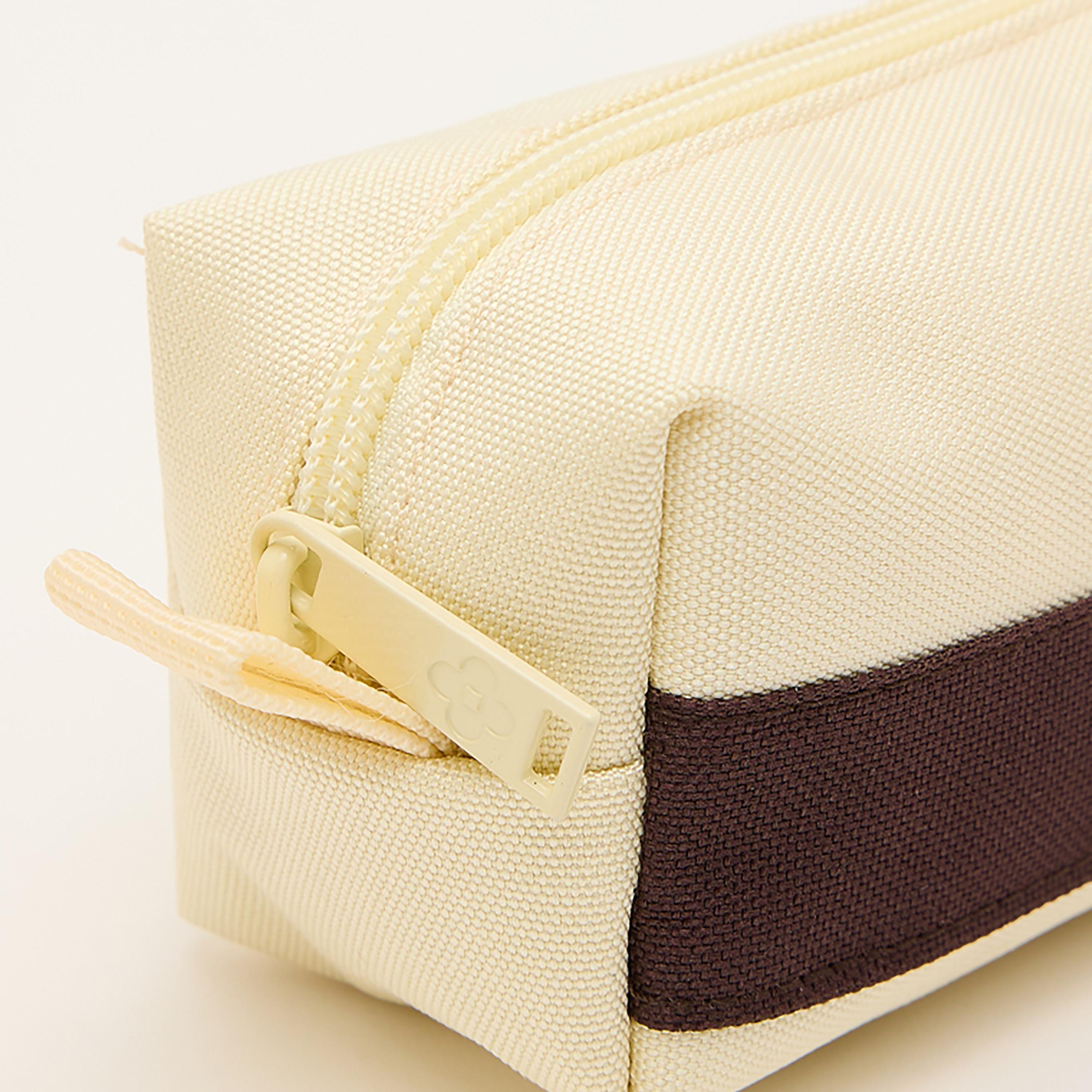 KOTON Color-Blocked Pencil Pouch with Zip Closure | 21 x 6.5 x 6.5 CM-school-stationery-pencilcases-image-4