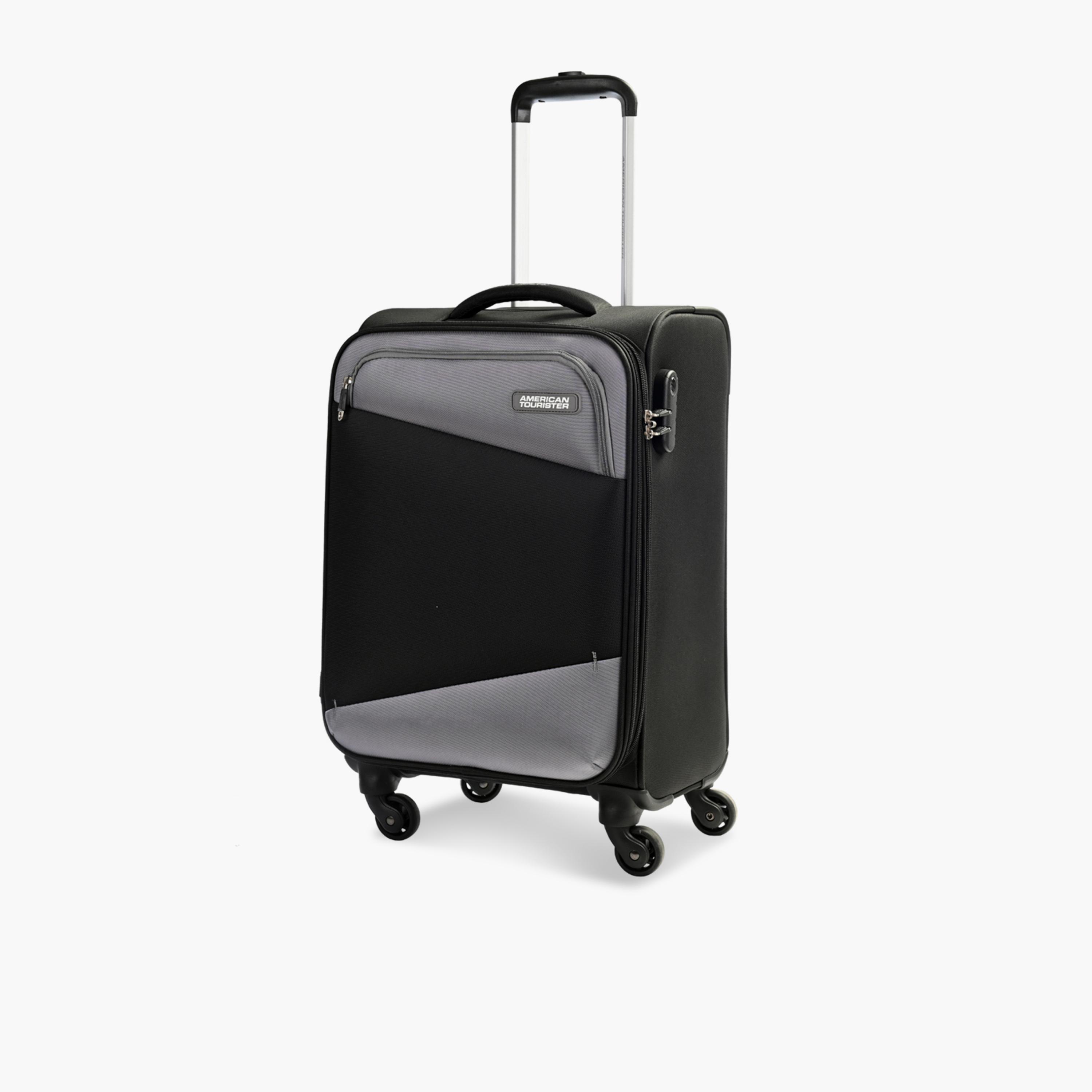 American Tourister Mystic 55 CM Small Cabin Polyester Soft-Sided 4-Wheeler Spinner Trolley Bag with Combination Lock-travel-luggagesandbags-luggage-image-1