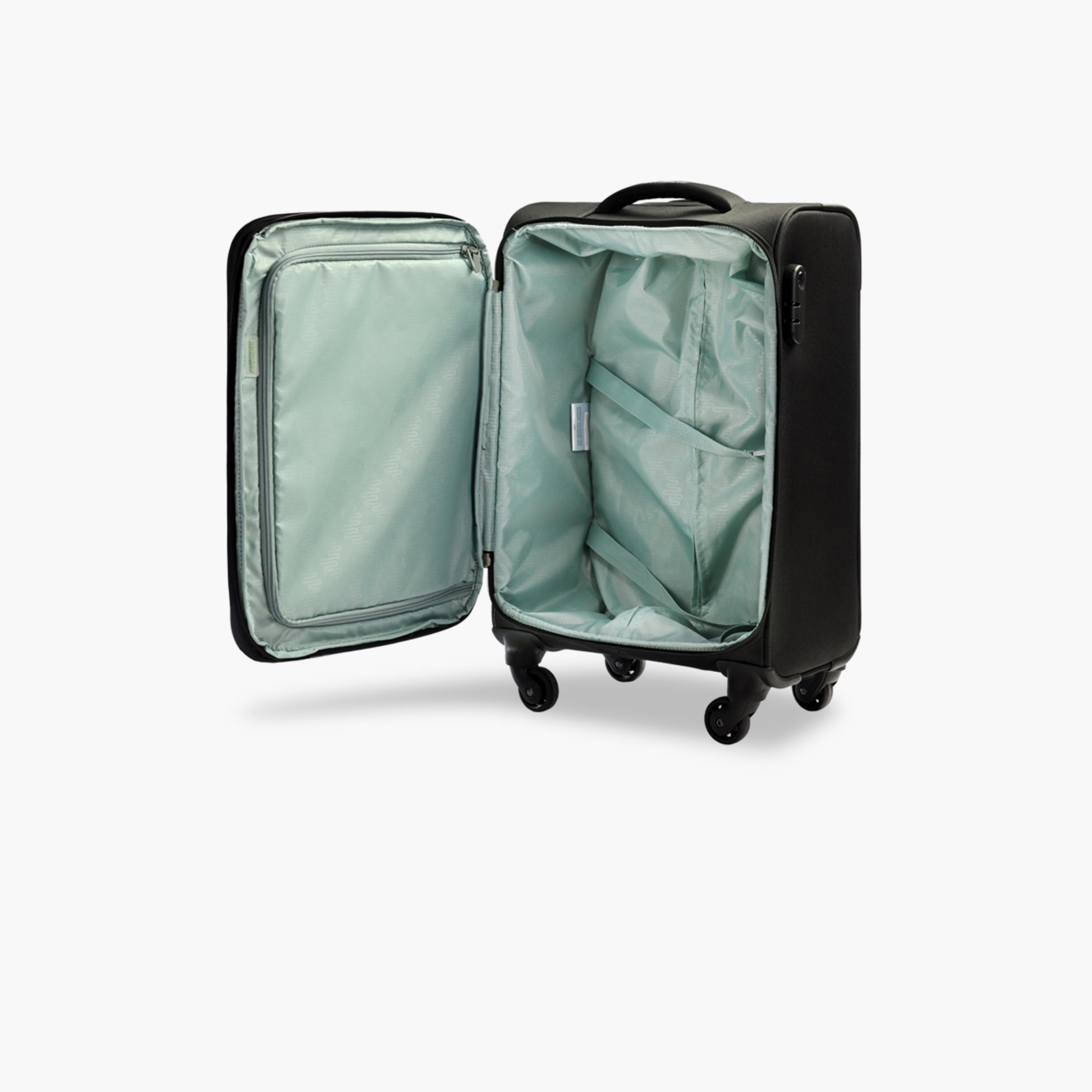 American Tourister Mystic 55 CM Small Cabin Polyester Soft-Sided 4-Wheeler Spinner Trolley Bag with Combination Lock-travel-luggagesandbags-luggage-image-4