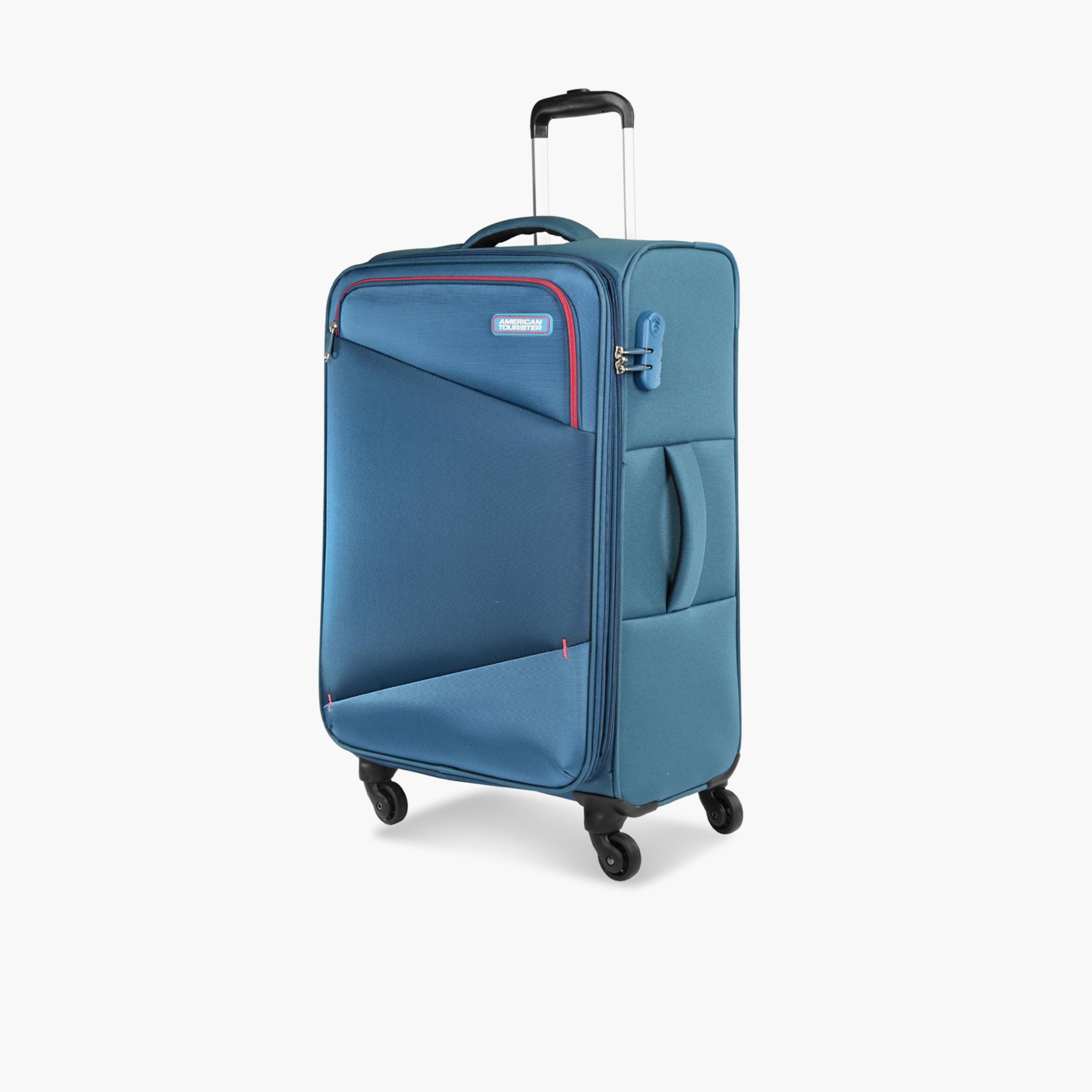 American Tourister Mystic 66 CM Medium Check-In Polyester Soft-Sided 4-Wheeler Spinner Trolley Bag with Combination Lock-travel-luggagesandbags-luggage-image-1