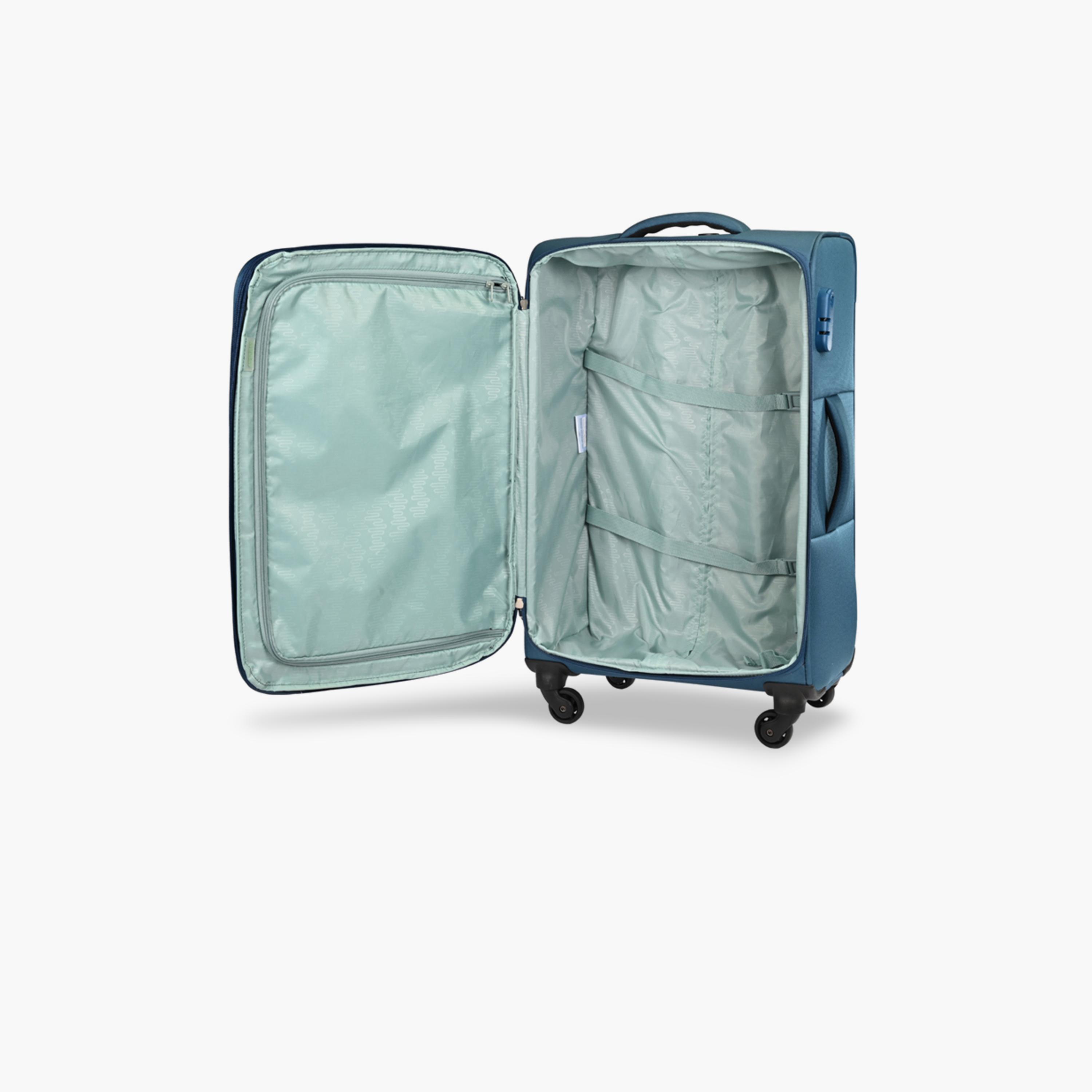 American Tourister Mystic 66 CM Medium Check-In Polyester Soft-Sided 4-Wheeler Spinner Trolley Bag with Combination Lock-travel-luggagesandbags-luggage-image-4