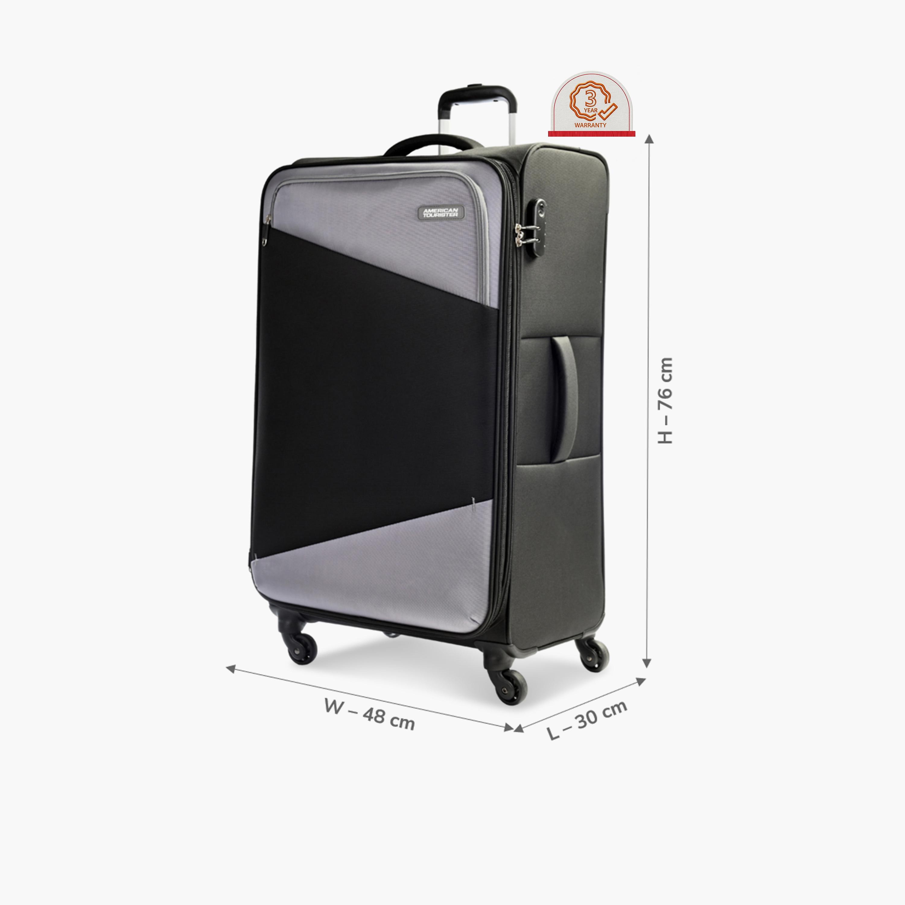 American Tourister Mystic 76 CM Large Check-In Polyester Soft-Sided 4-Wheeler Spinner Trolley Bag with Combination Lock-travel-luggagesandbags-luggage-image-2