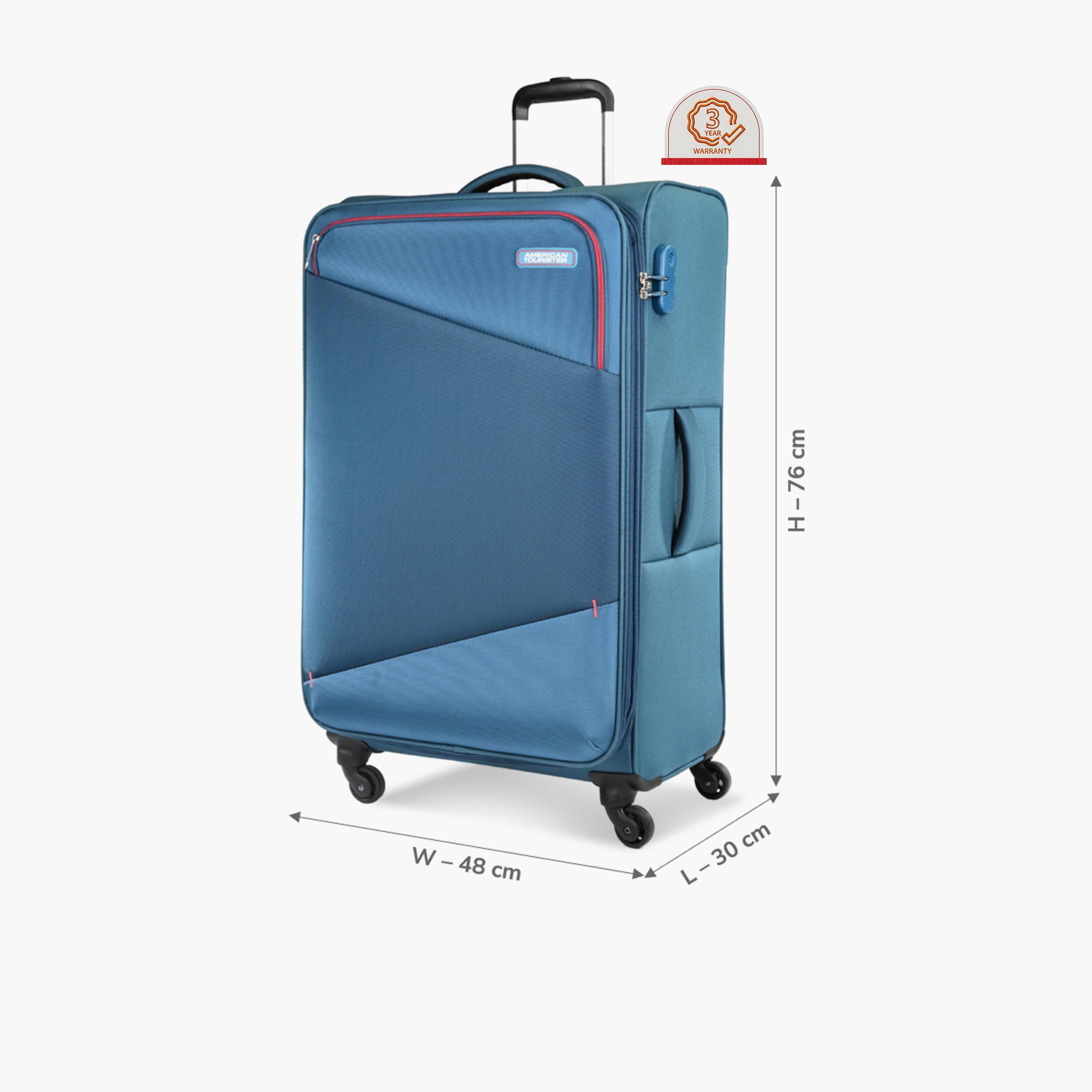American Tourister Mystic 76 CM Large Check-In Polyester Soft-Sided 4-Wheeler Spinner Trolley Bag with Combination Lock-travel-luggagesandbags-luggage-image-2