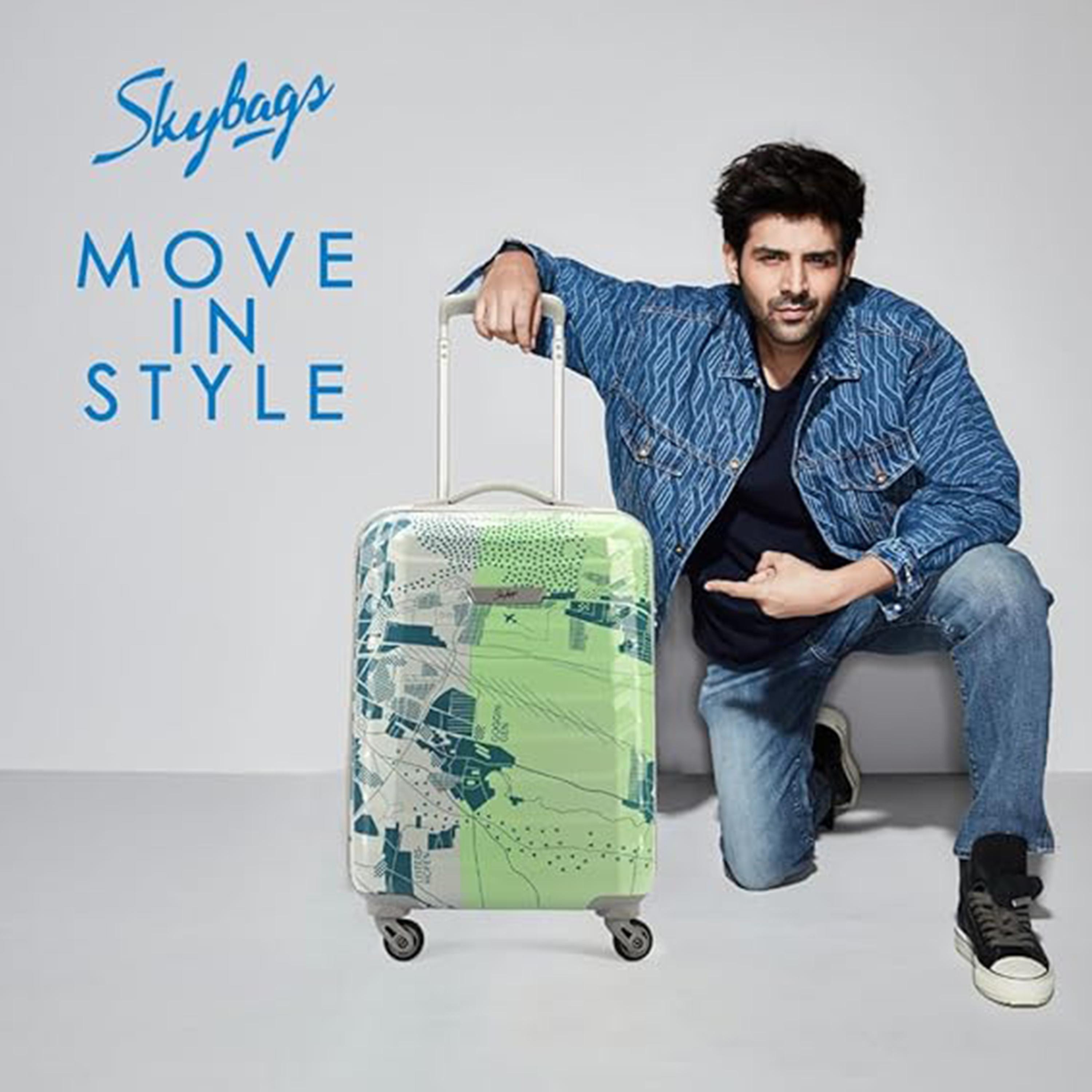 Skybags TROOPER 55 CM Small Cabin Polycarbonate with ABS Hard-Sided 4-Wheeler Spinner Trolley Bag with Combination Lock-travel-luggagesandbags-luggage-image-9