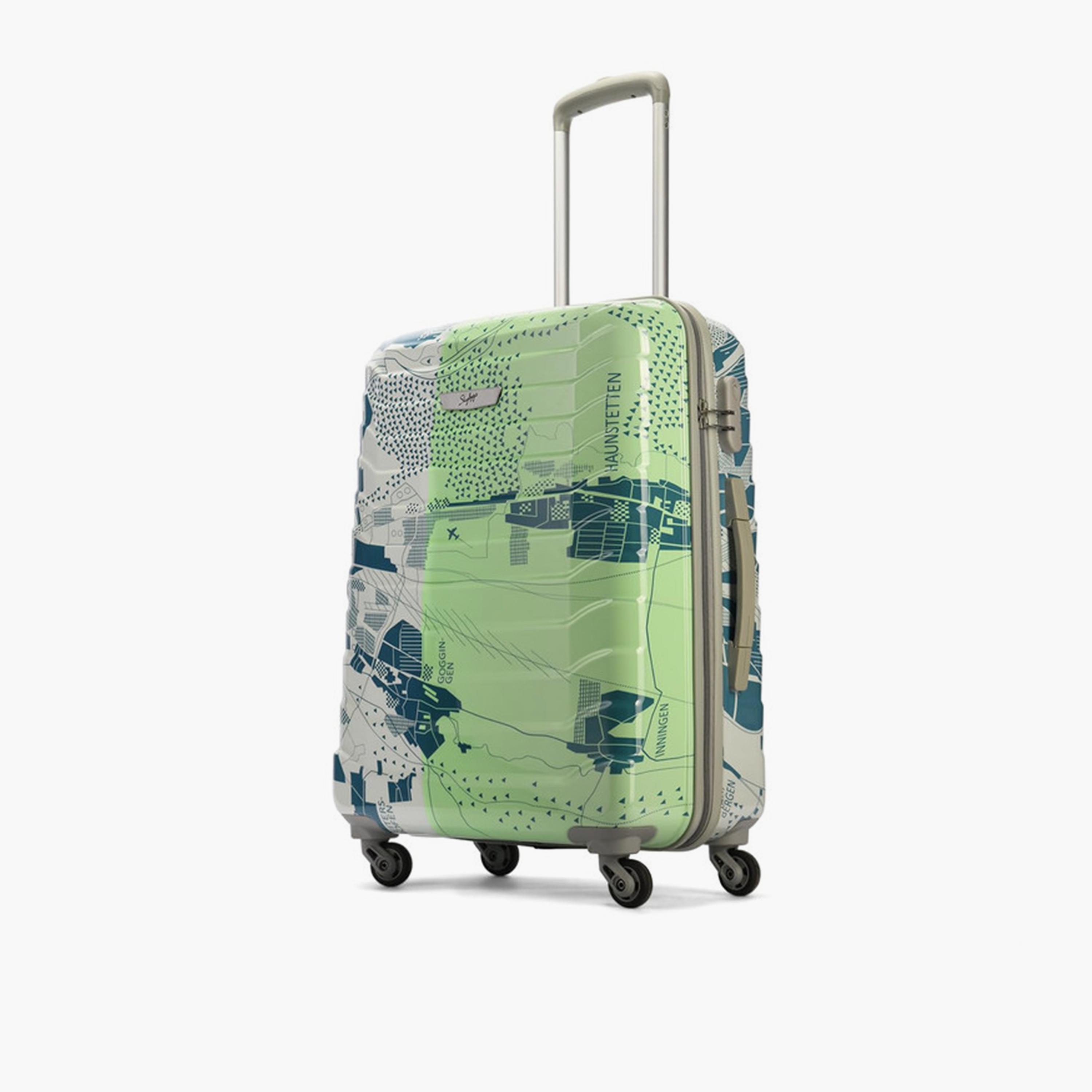 Skybags TROOPER 65 CM Medium Check-In Polycarbonate with ABS Hard-Sided 4-Wheeler Spinner Trolley Bag with Combination Lock-travel-luggagesandbags-luggage-image-1