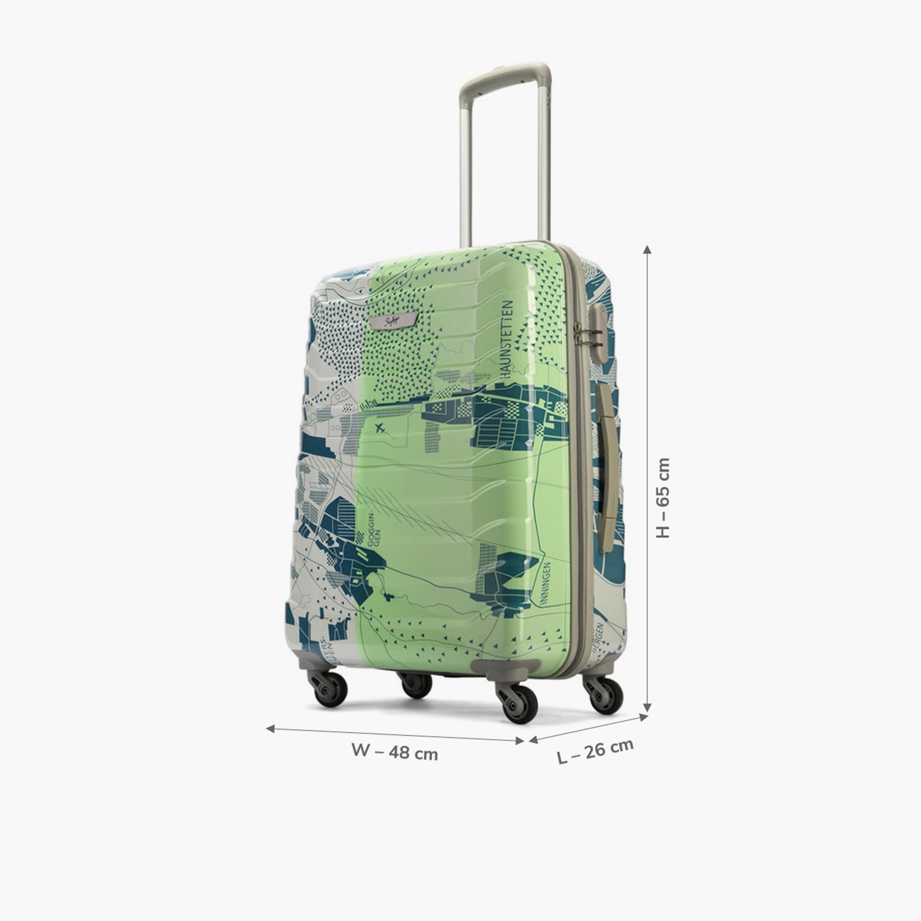 Skybags TROOPER 65 CM Medium Check-In Polycarbonate with ABS Hard-Sided 4-Wheeler Spinner Trolley Bag with Combination Lock-travel-luggagesandbags-luggage-image-2