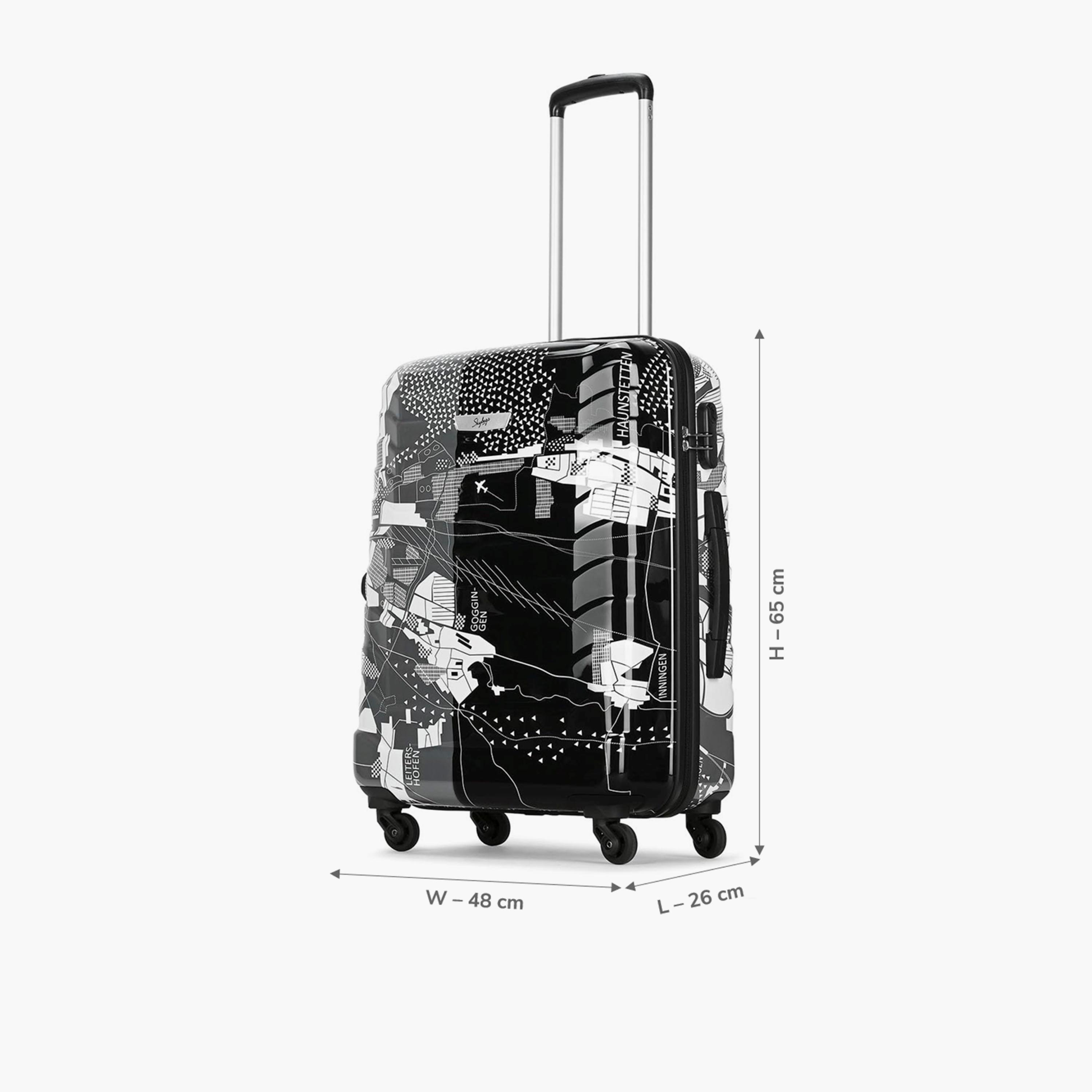 Skybags TROOPER 65 CM Medium Check-In Polycarbonate with ABS Hard-Sided 4-Wheeler Spinner Trolley Bag with Combination Lock-travel-luggagesandbags-luggage-image-2