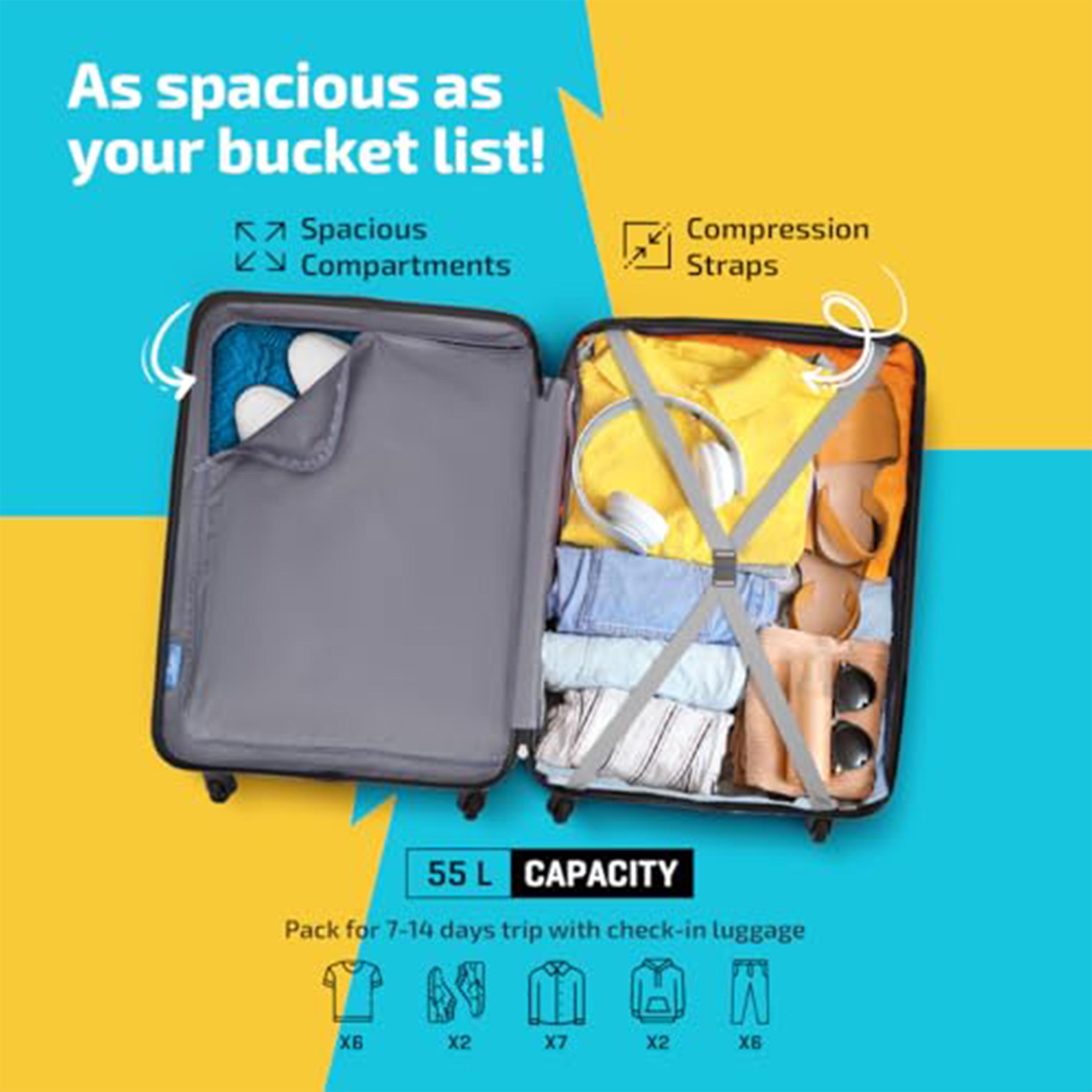 Skybags TROOPER 65 CM Medium Check-In Polycarbonate with ABS Hard-Sided 4-Wheeler Spinner Trolley Bag with Combination Lock-travel-luggagesandbags-luggage-image-8