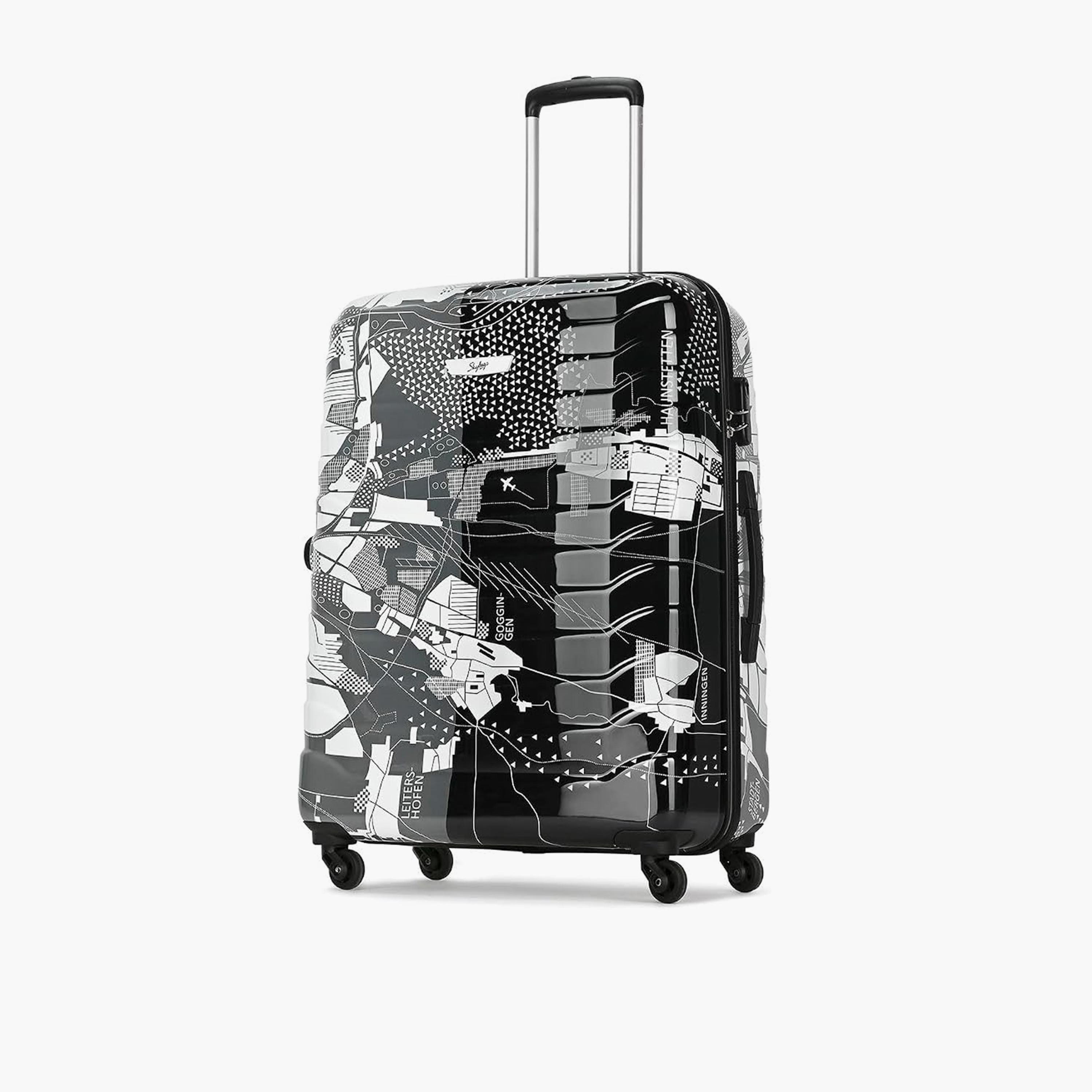 Skybags TROOPER 75 CM Large Check-In Polycarbonate with ABS Hard-Sided 4-Wheeler Spinner Trolley Bag with Combination Lock-travel-luggagesandbags-luggage-image-1