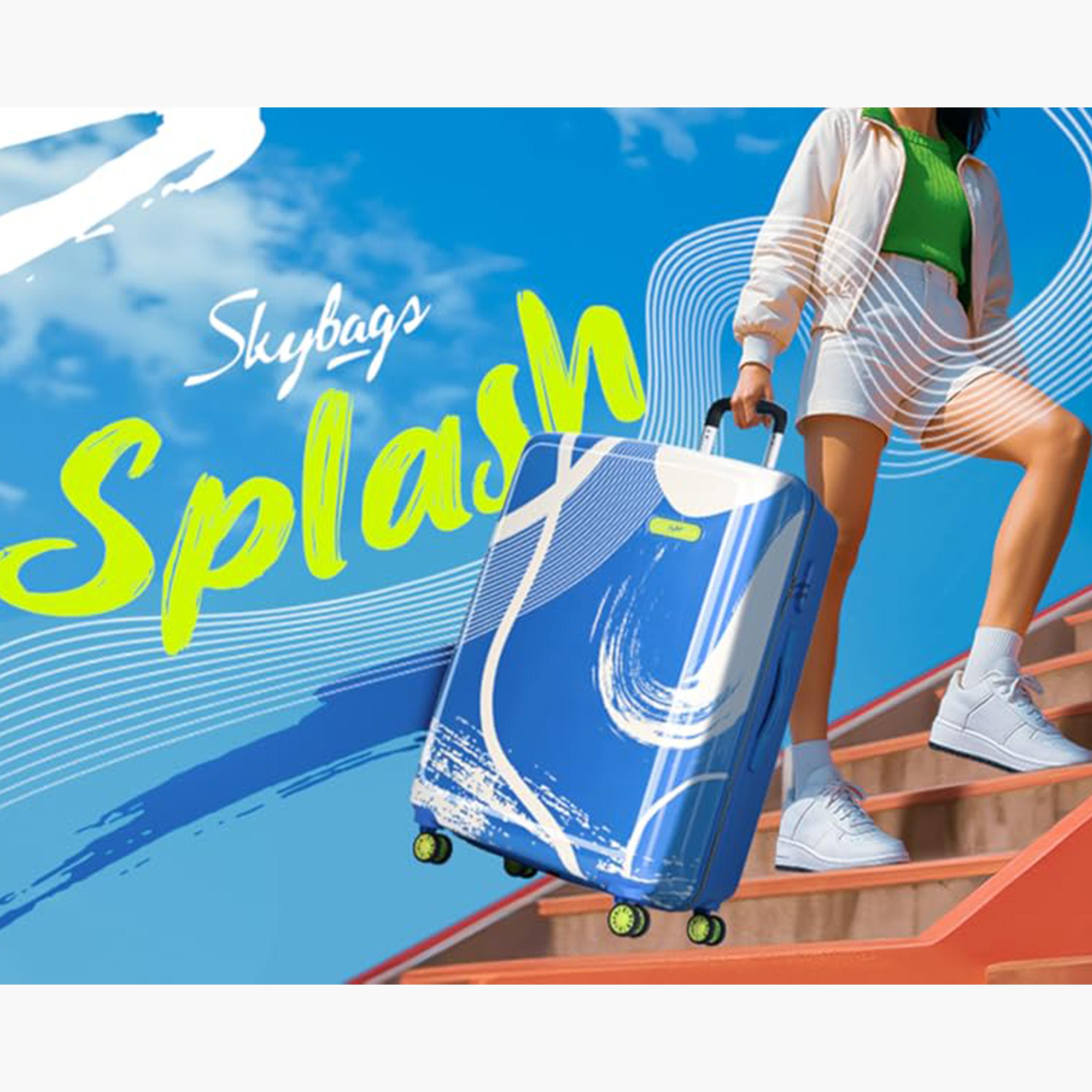 Skybags SPLASH Set of 2 Polypropylene Hard-Sided 4-Wheeler Spinner Trolley Bags with Combination Lock-travel-luggagesandbags-luggage-image-9