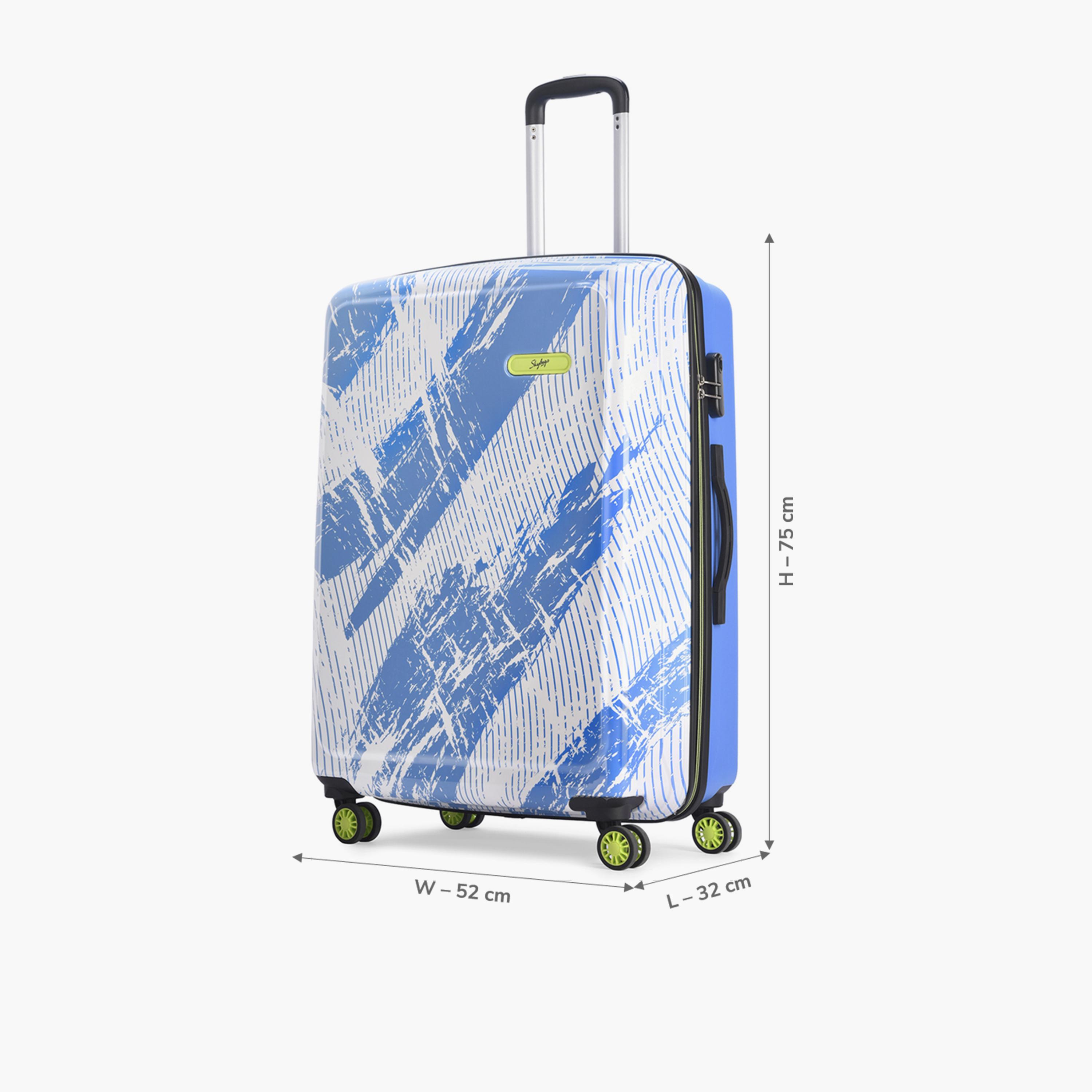 Skybags STROKE NEO 75 CM Large Check-In Polypropylene Hard-Sided 4-Wheeler Spinner Trolley Bag with Combination Lock-travel-luggagesandbags-luggage-image-2