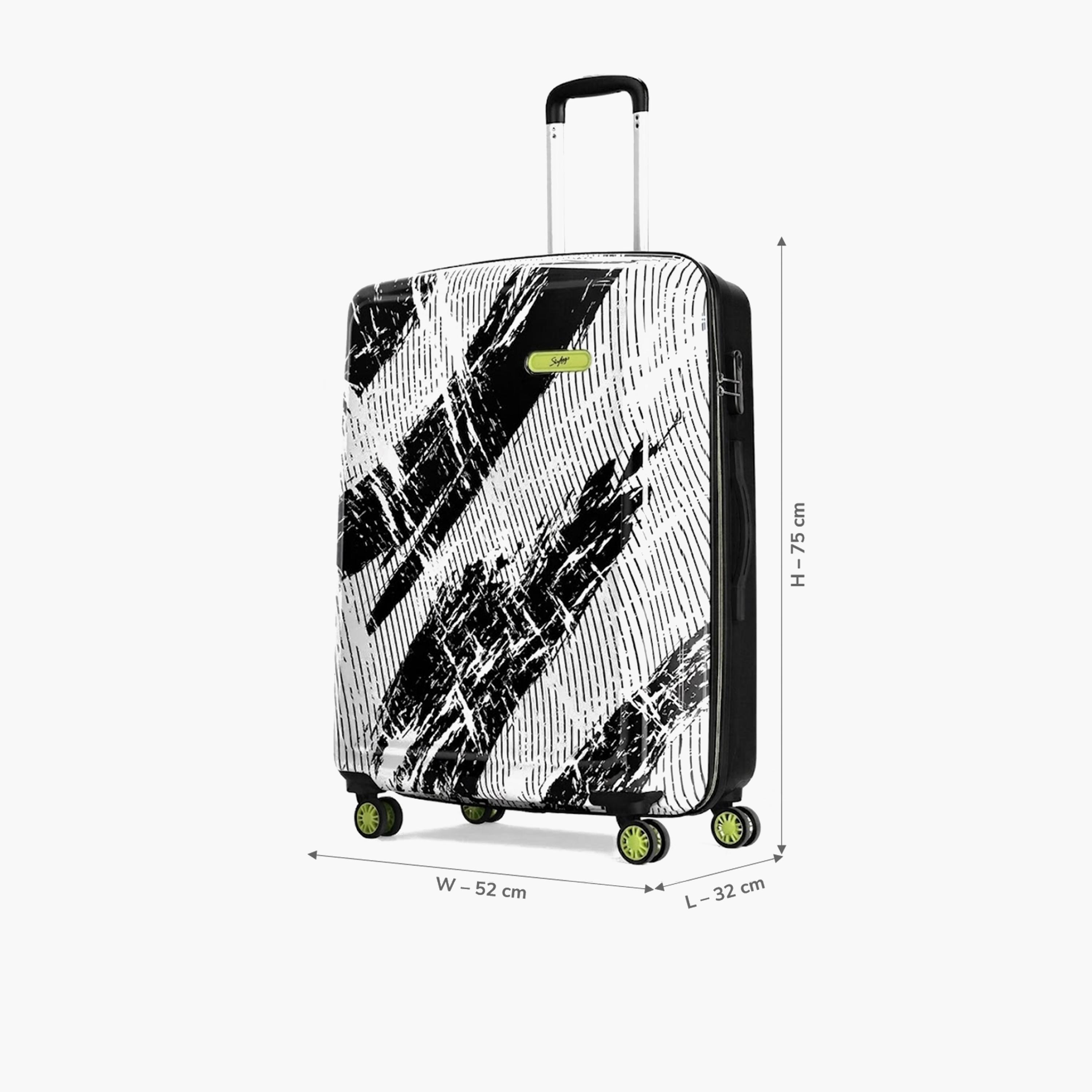 Skybags STROKE NEO 75 CM Large Check-In Polypropylene Hard-Sided 4-Wheeler Spinner Trolley Bag with Combination Lock-travel-luggagesandbags-luggage-image-2