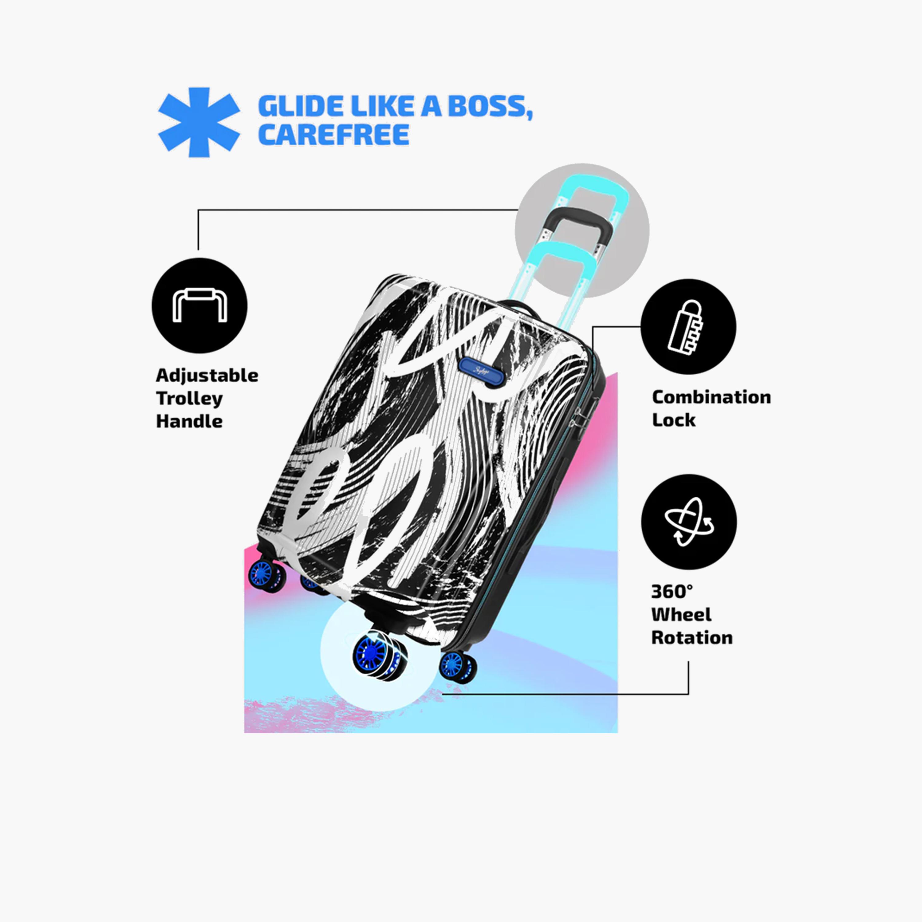 Skybags STROKE NEO Set of 2 Polypropylene Hard-Sided 4-Wheeler Spinner Trolley Bags with Combination Lock-travel-luggagesandbags-luggage-image-5