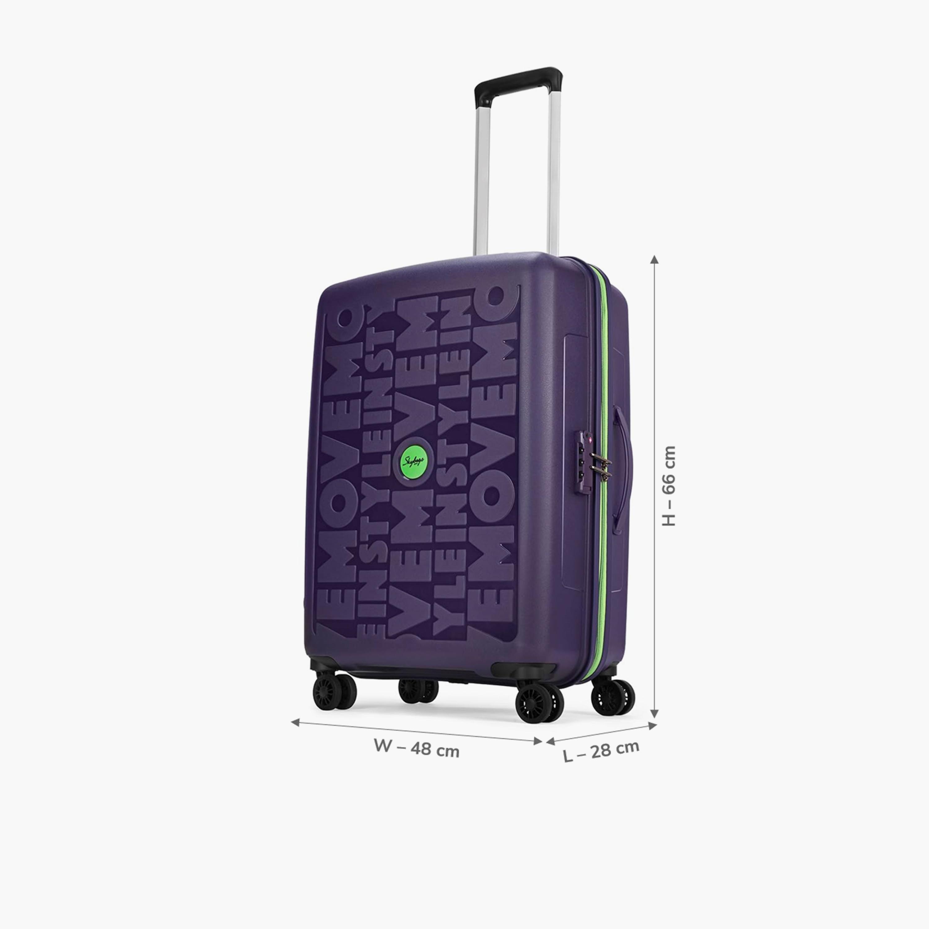 Skybags Play 66 CM Medium Check-In Polypropylene Hard-Sided 4-Wheeler Spinner Trolley Bag with TSA Lock-travel-luggagesandbags-luggage-image-2