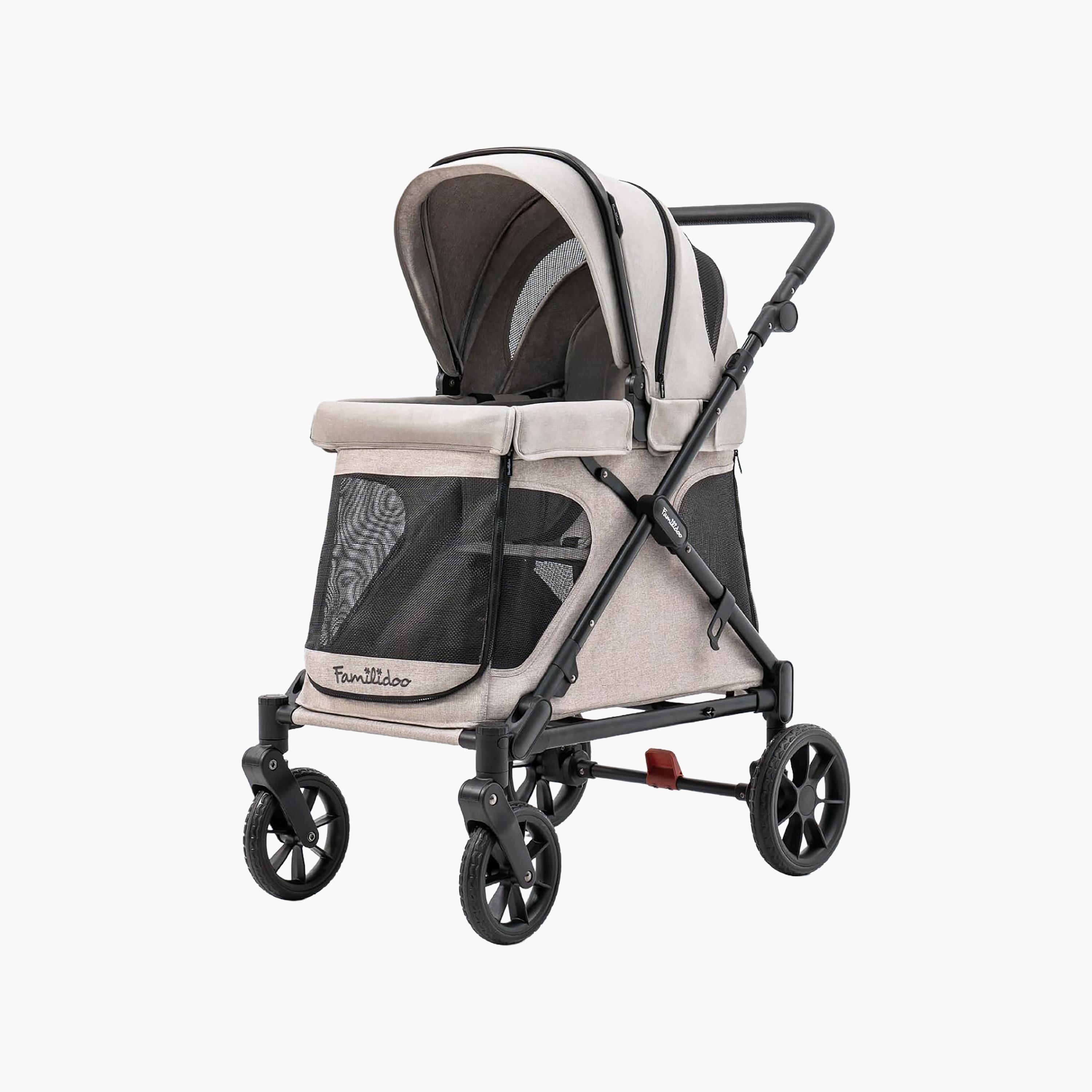 Familidoo Q1 Foldable Multi-Use Wagon Stroller with Magnetic Safety Harness-baby-gear-strollersandprams-strollers-image-1