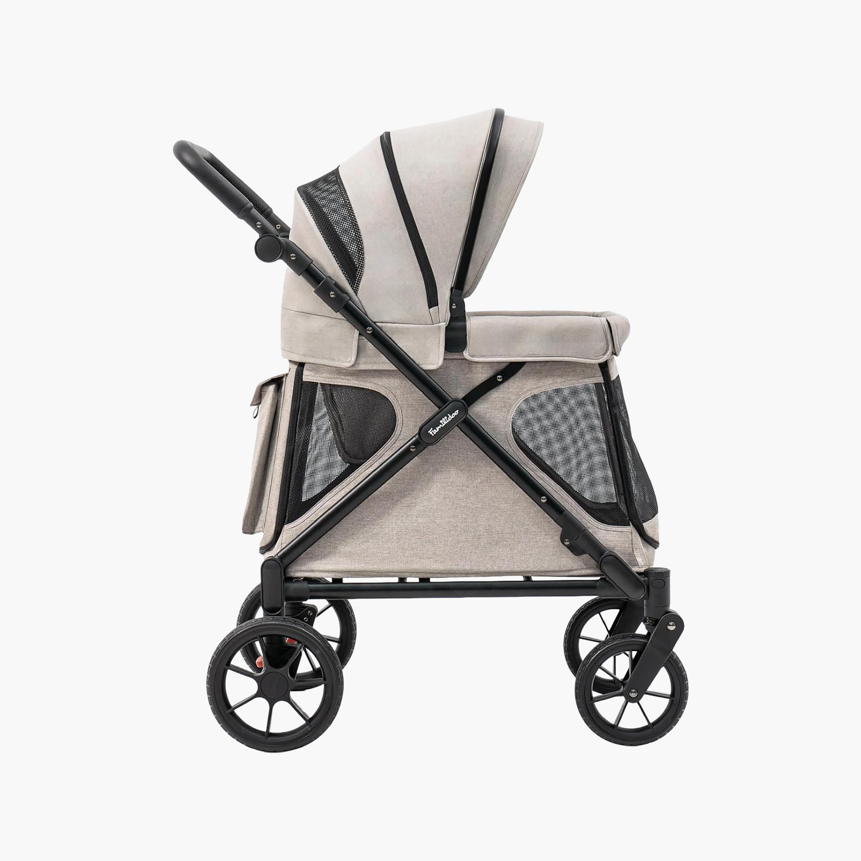 Familidoo Q1 Foldable Multi-Use Wagon Stroller with Magnetic Safety Harness-baby-gear-strollersandprams-strollers-image-2