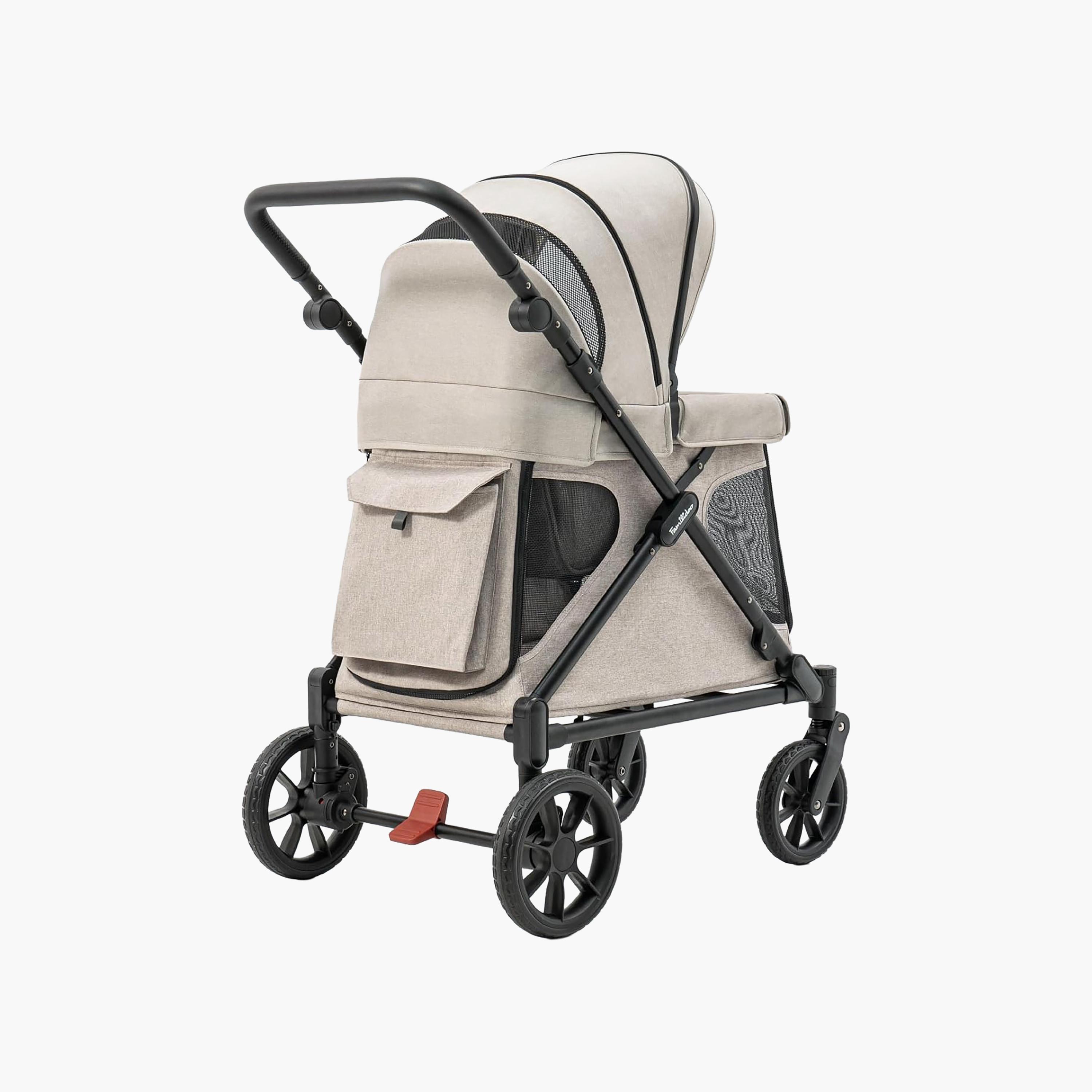 Familidoo Q1 Foldable Multi-Use Wagon Stroller with Magnetic Safety Harness-baby-gear-strollersandprams-strollers-image-3