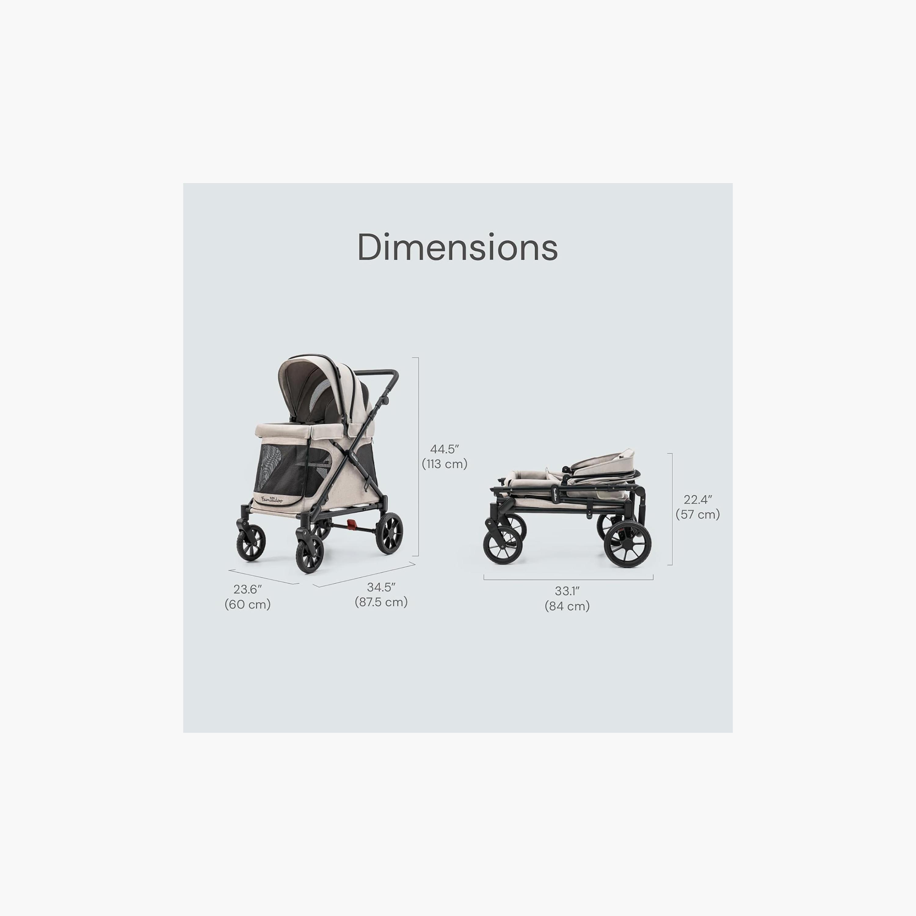 Familidoo Q1 Foldable Multi-Use Wagon Stroller with Magnetic Safety Harness-baby-gear-strollersandprams-strollers-image-8